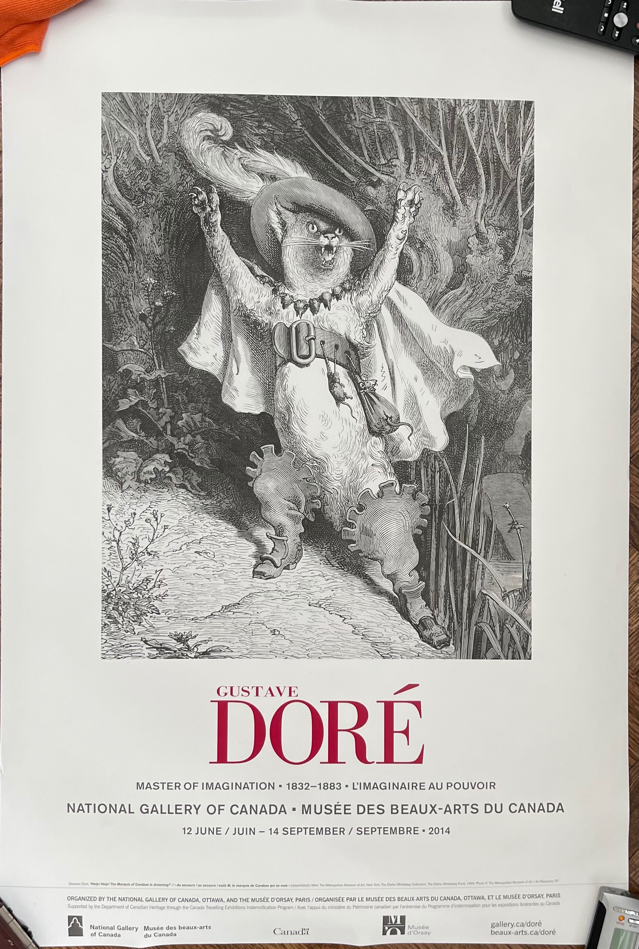 Gustave Doré "Puss in Boots" Exhibition Poster (NGC 2014)