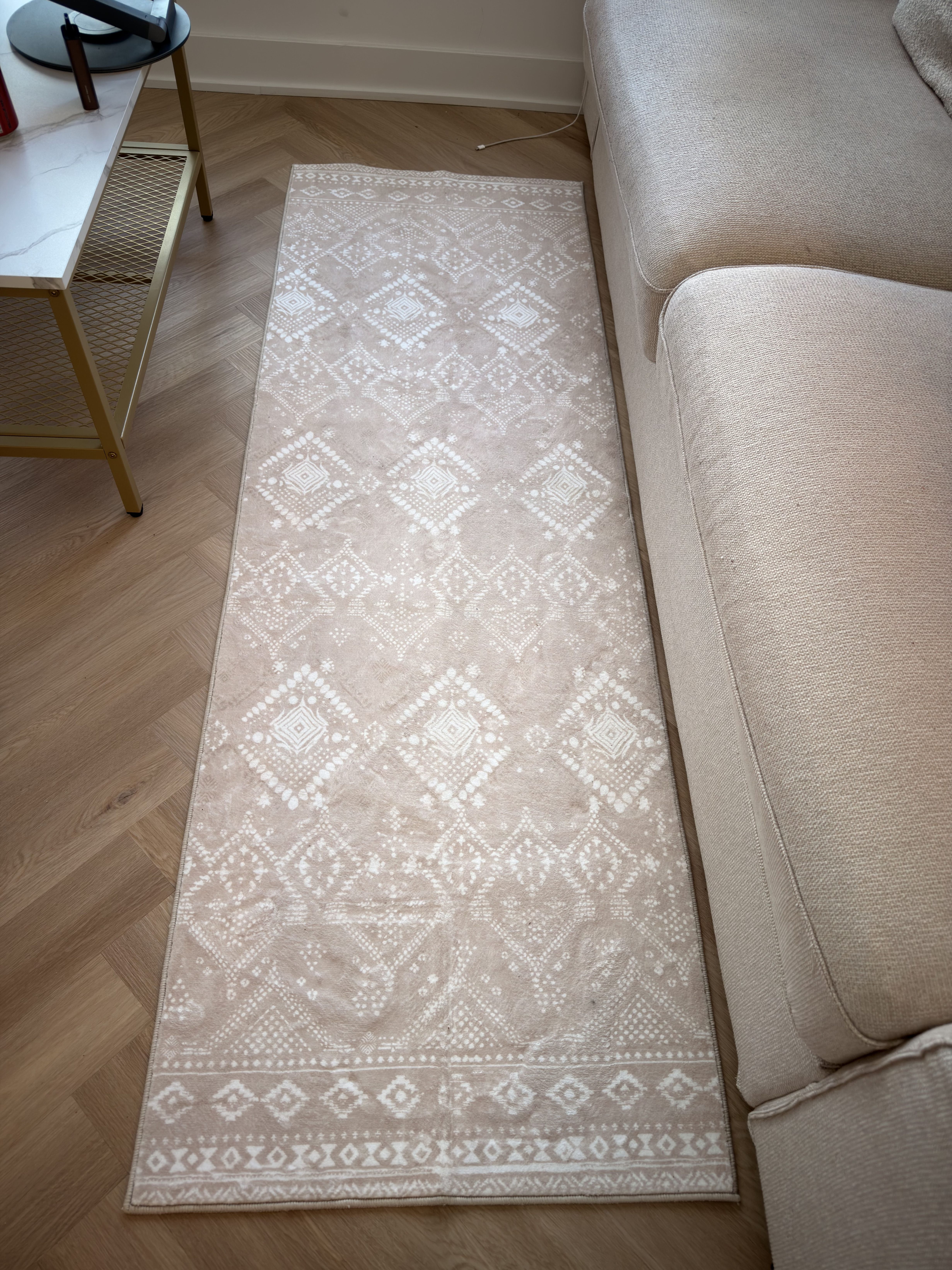 Boho Style Runner Rug/Carpet–Cappuccino Beige - photo 5