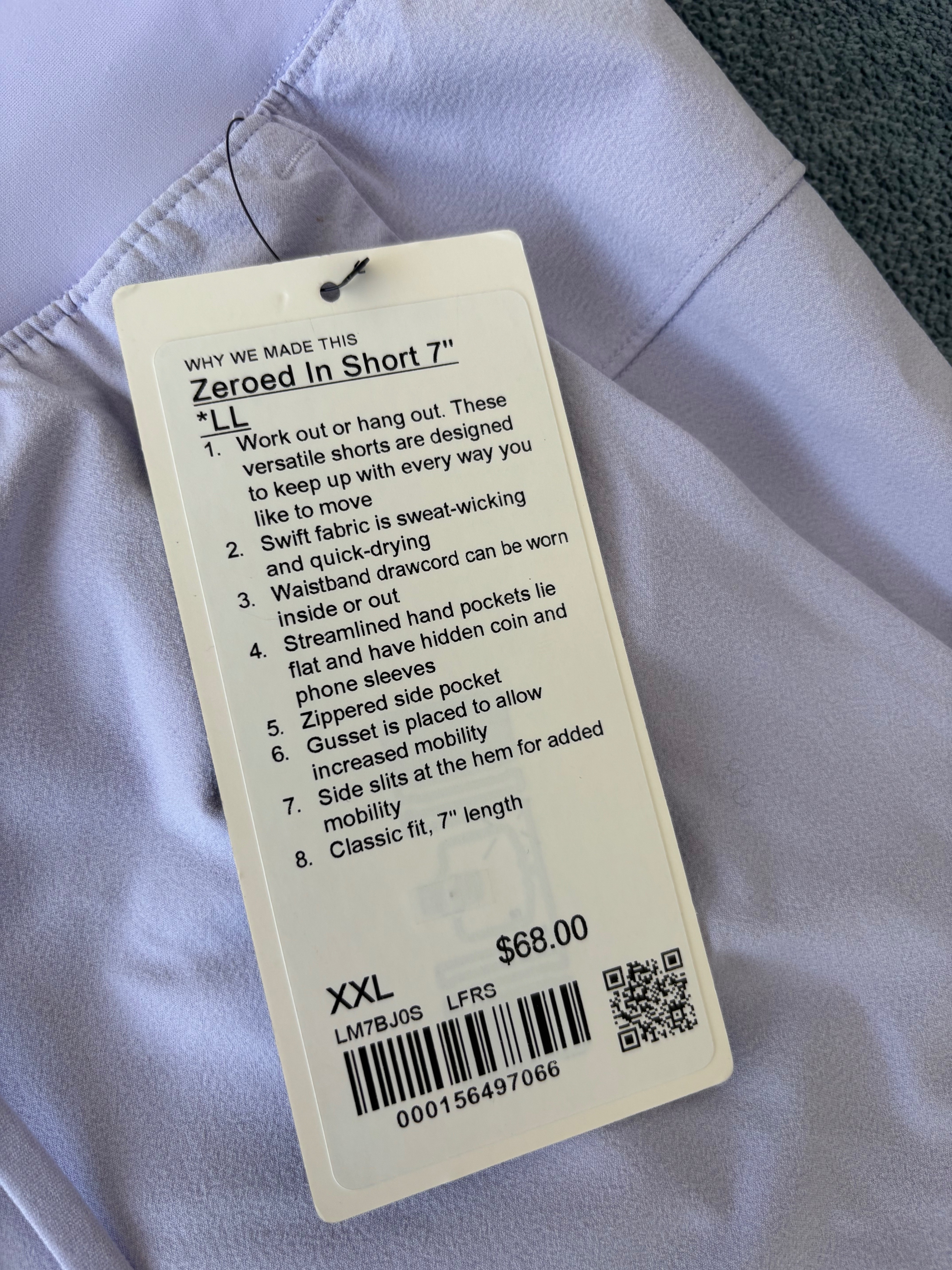 Lululemon Shorts 7" – Size XXL – NWT - photo 2