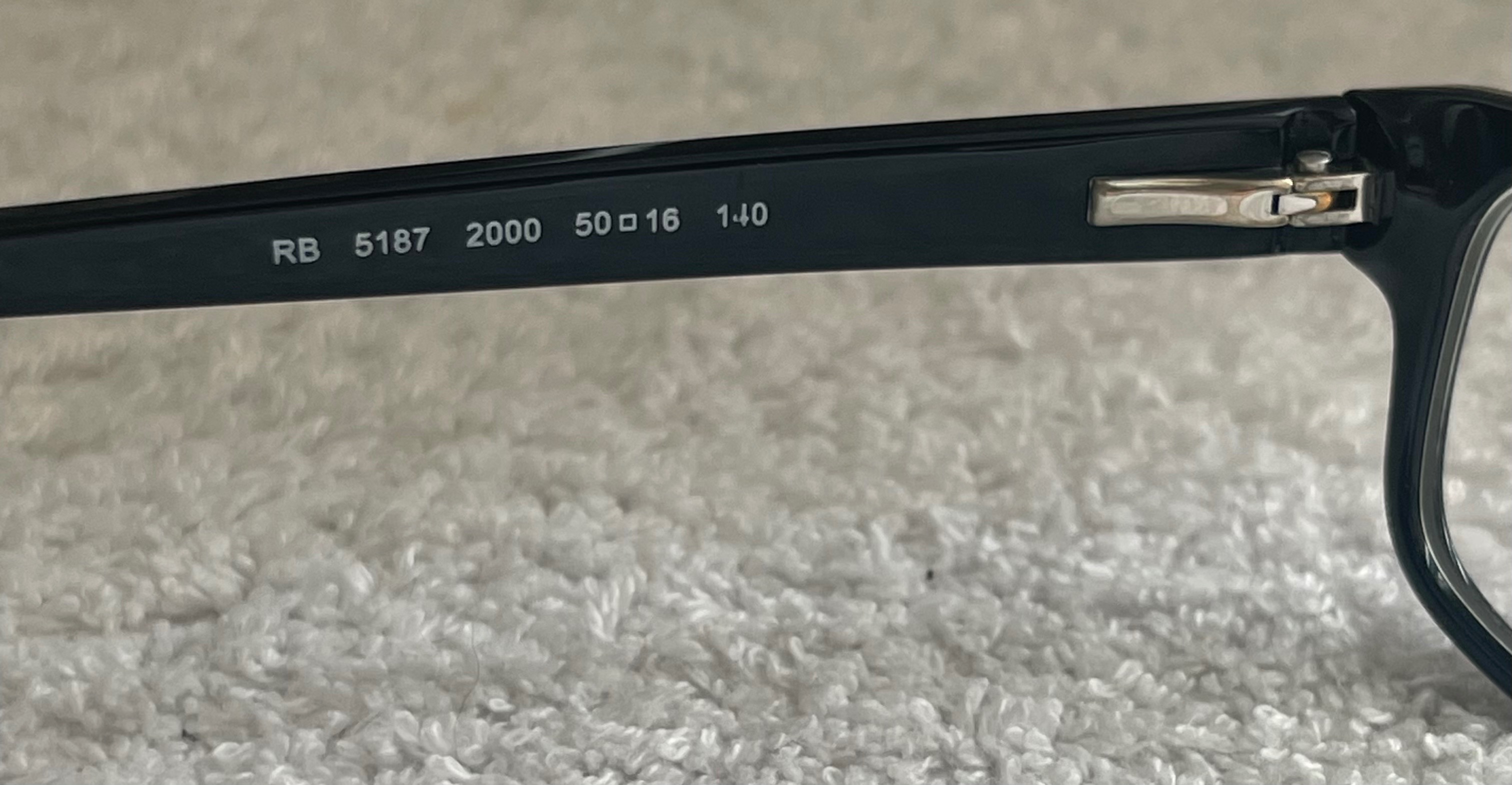 Vintage Ray-Ban Black Designer Eyeglass Frames (RB 5187) - photo 4