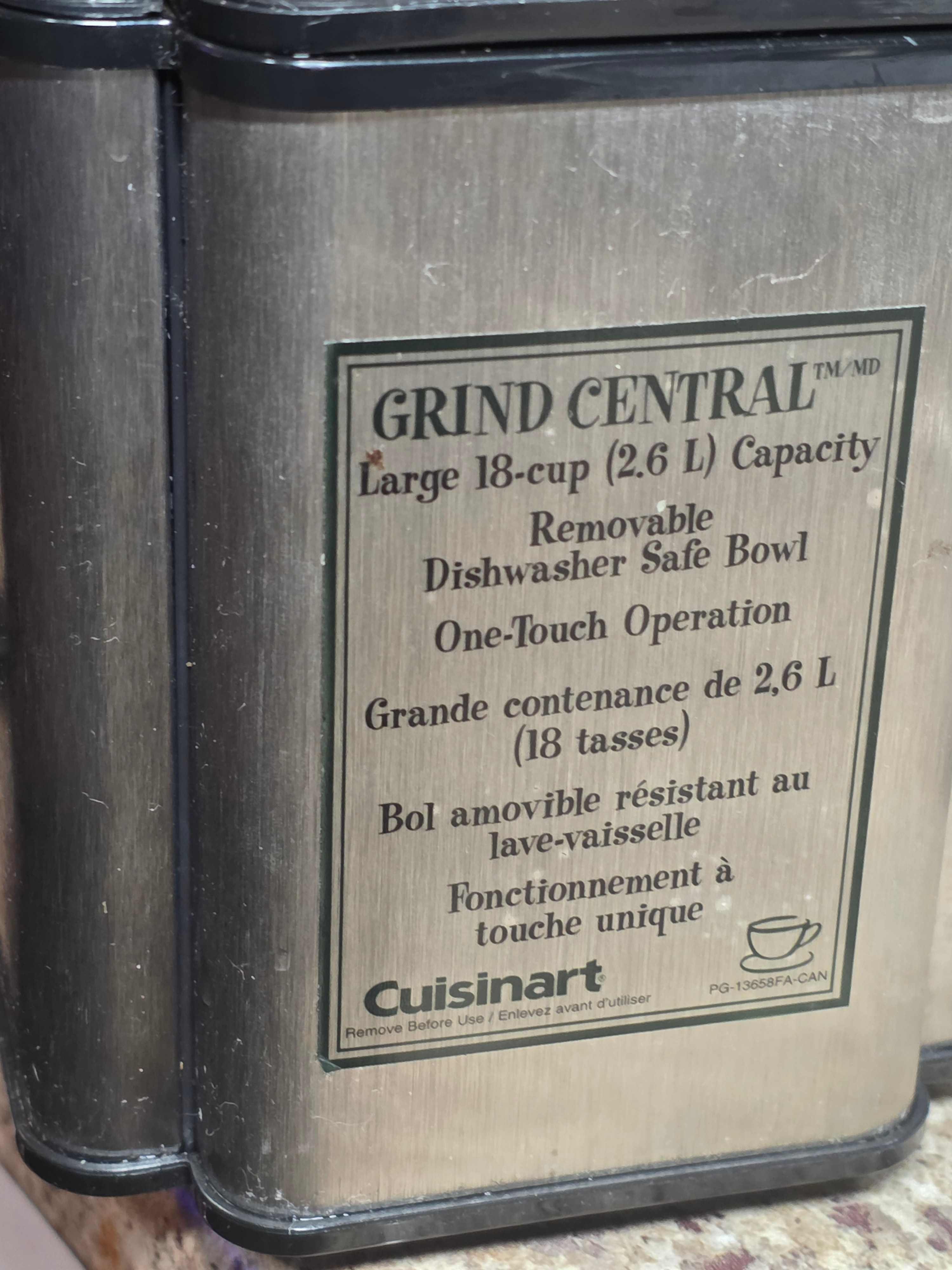 Cuisinart Grind Central Coffee Grinder - photo 3