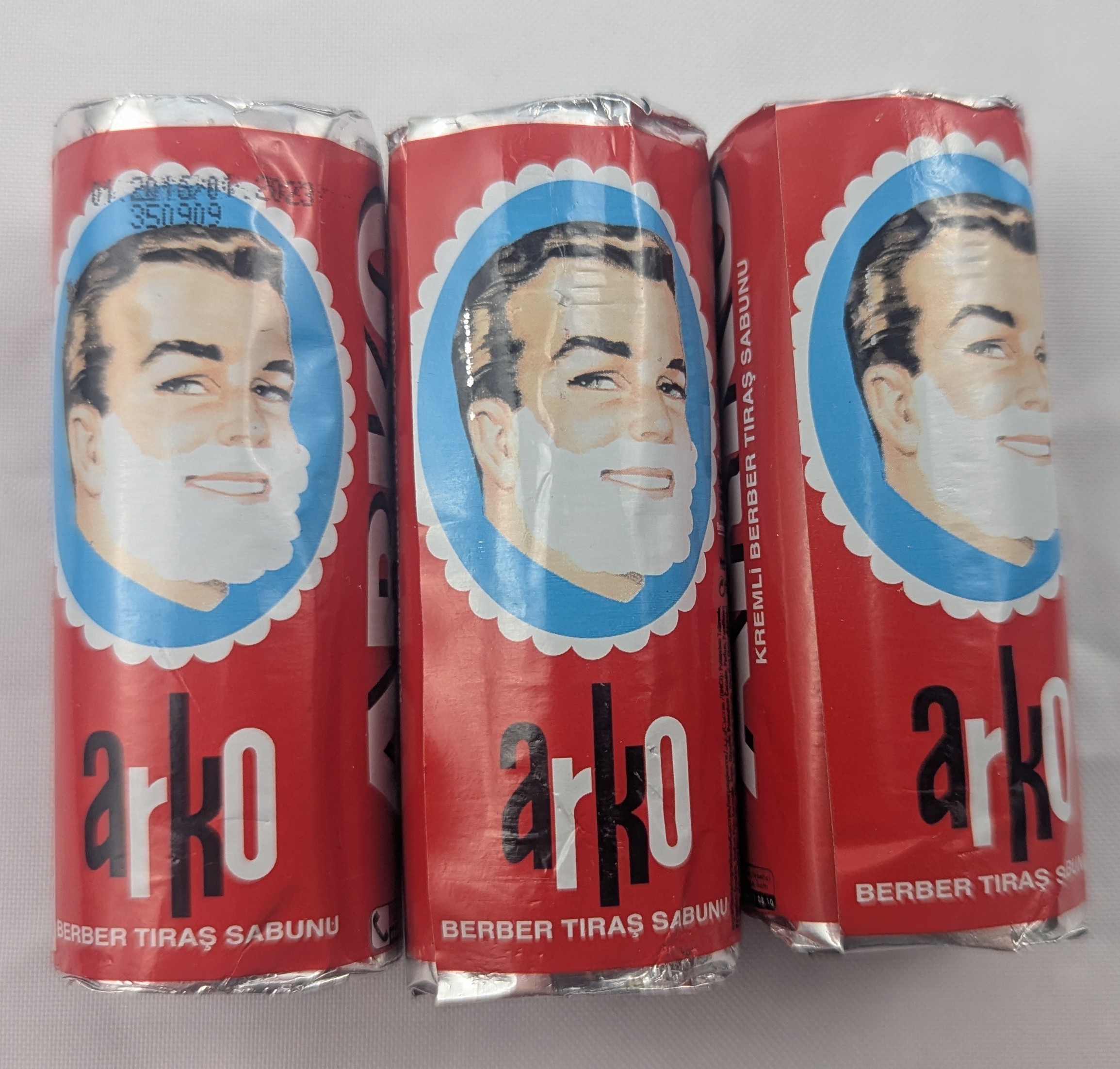 3pcs Arko Shaving Soap Stick Bar