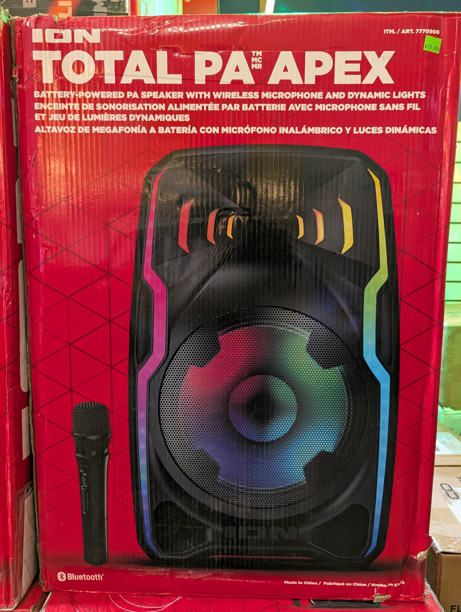 Two for $300 ION Like New Battery-Powered Bluetooth PA System wi