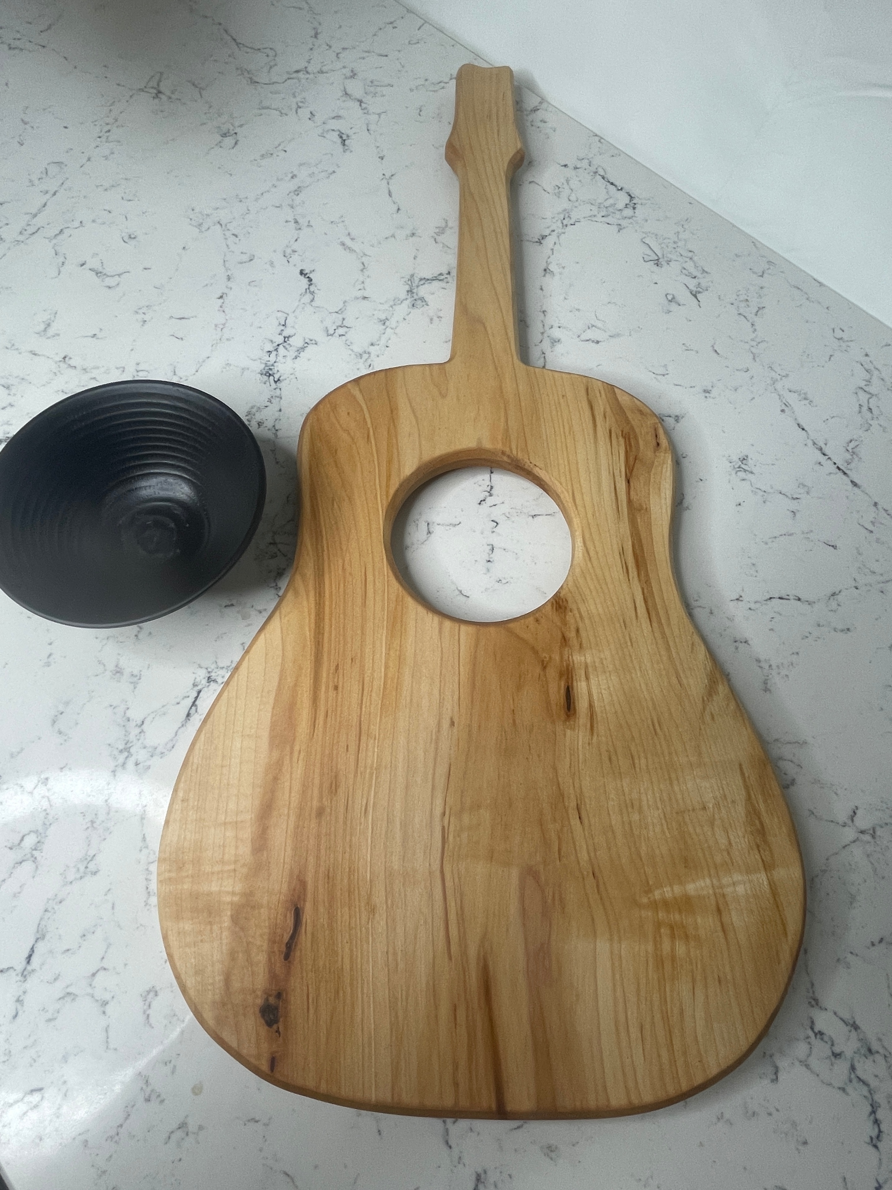 Acoustic Guitar Charcuterie Board w/ Dipping Bowl - photo 5