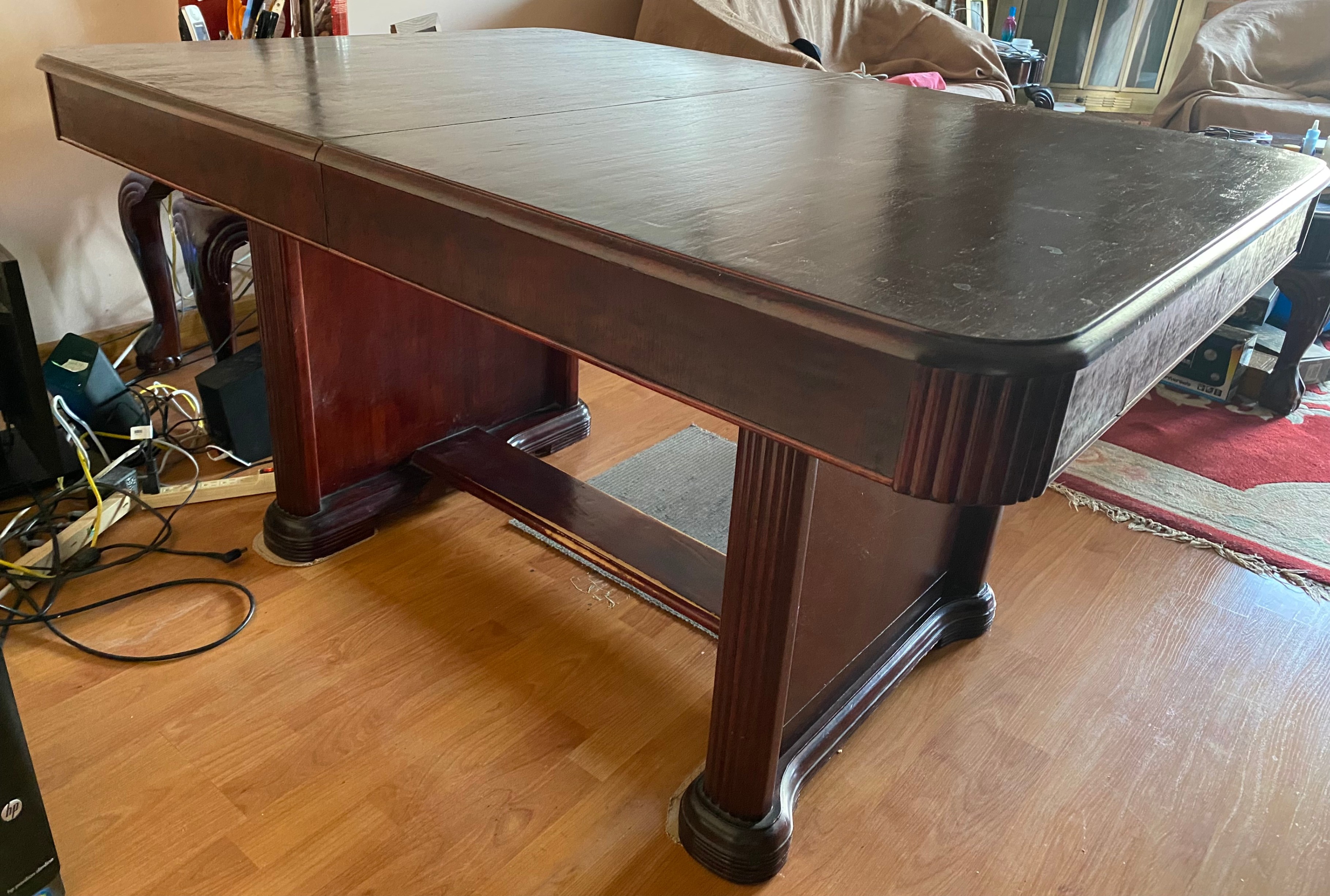 Reduced! Vintage Solid Wood Dining Table with 2 Chairs