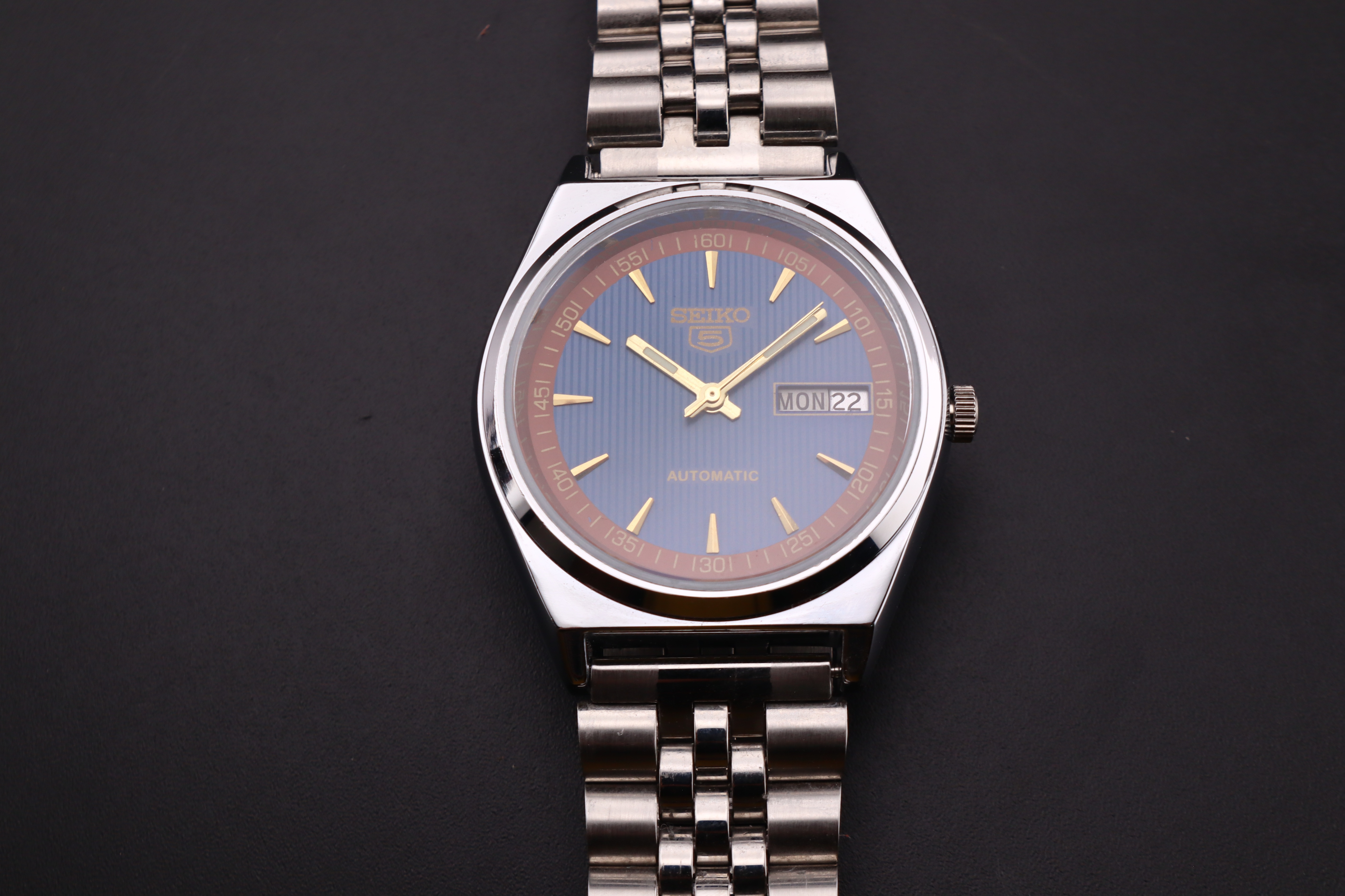 Vintage Seiko 5 Automatic 6309A Men's  Watch D&D- Japan Made - photo 4