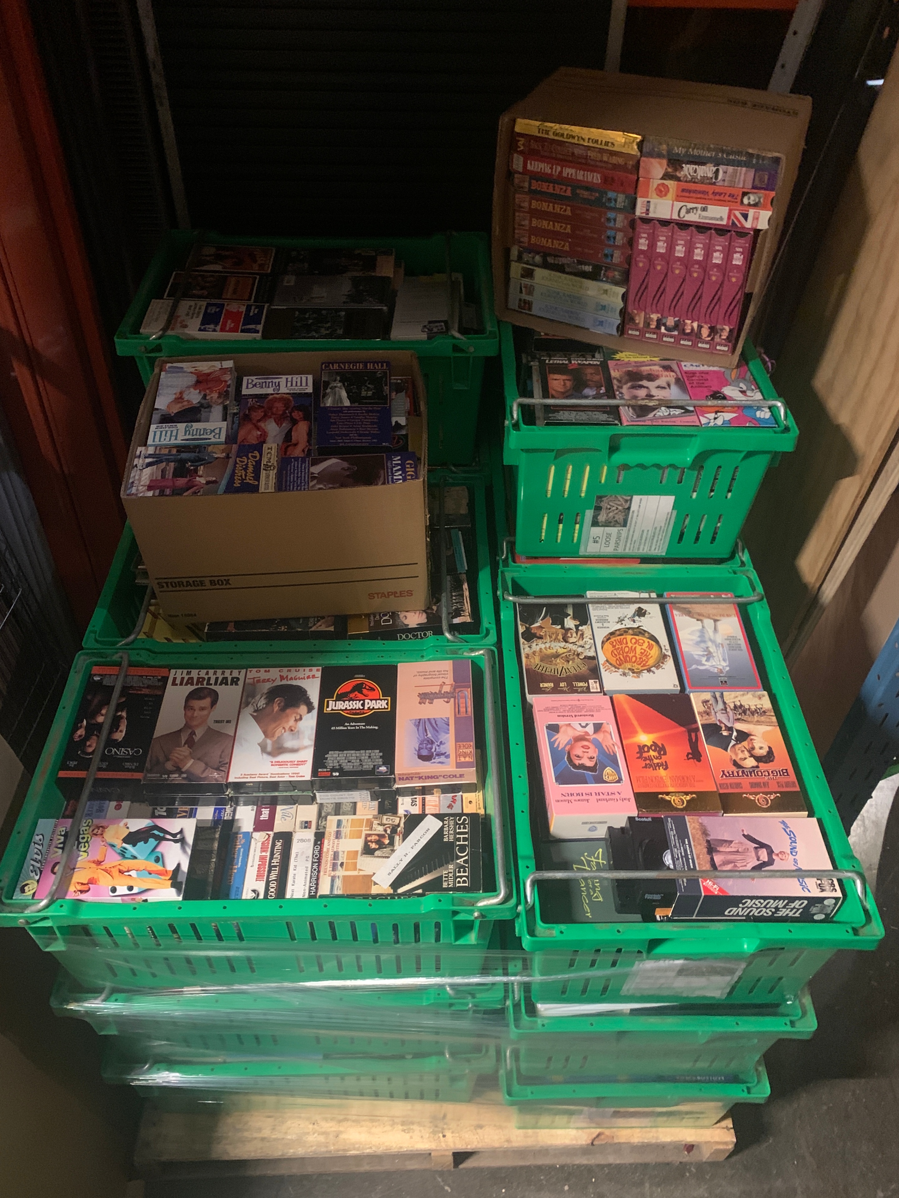 Commercial VHS Releases Large Bulk Collection Approx. 1,300+ VHS