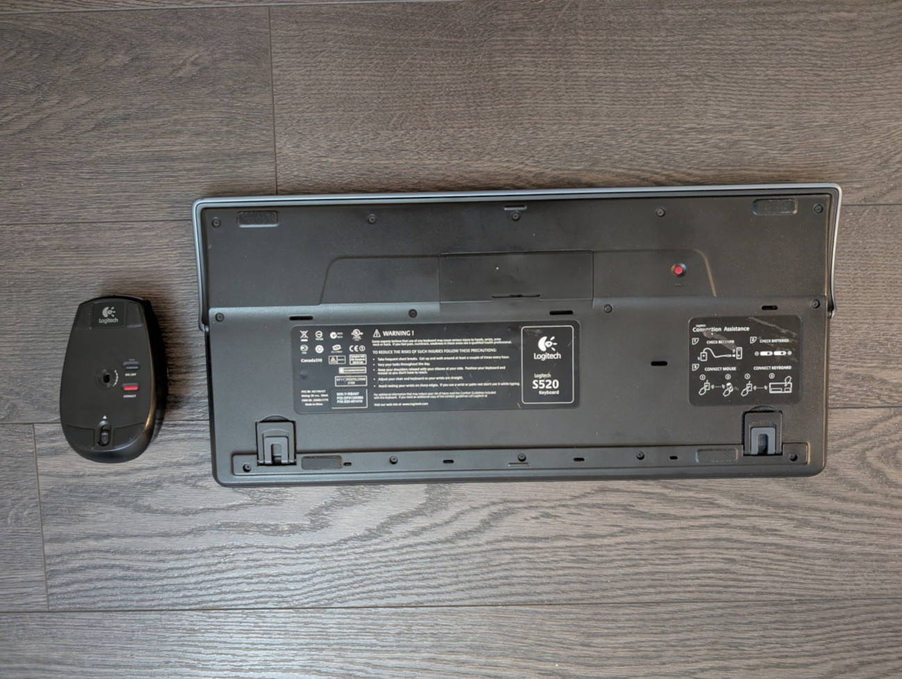 Logitech S520 wireless mouse/keyboard/receiver - photo 3