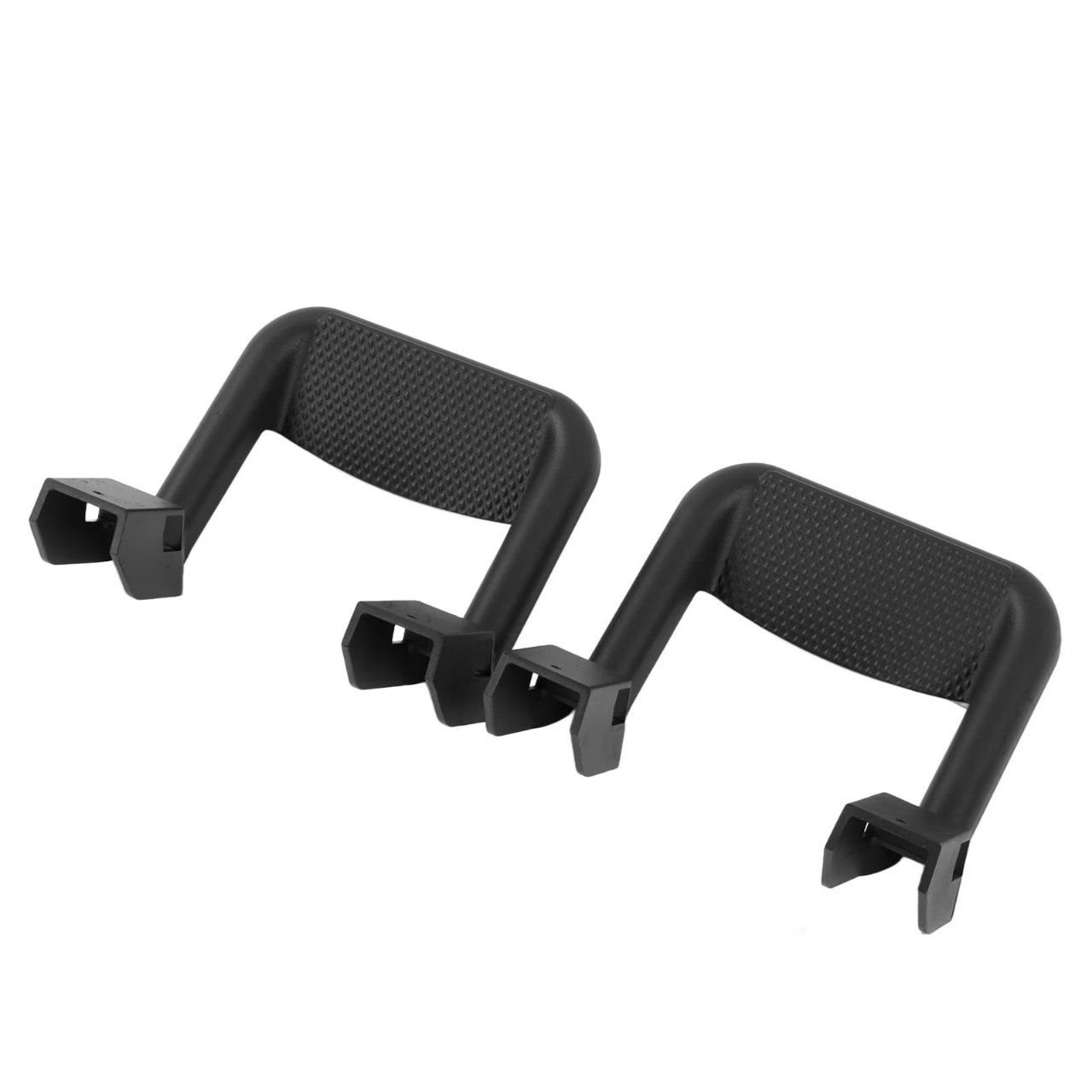 New Black Plastic Spice Rack Handles - Set of 2 (Set quantity co