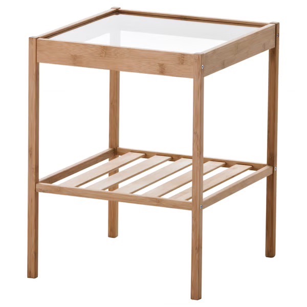 Sidetable with glasstop