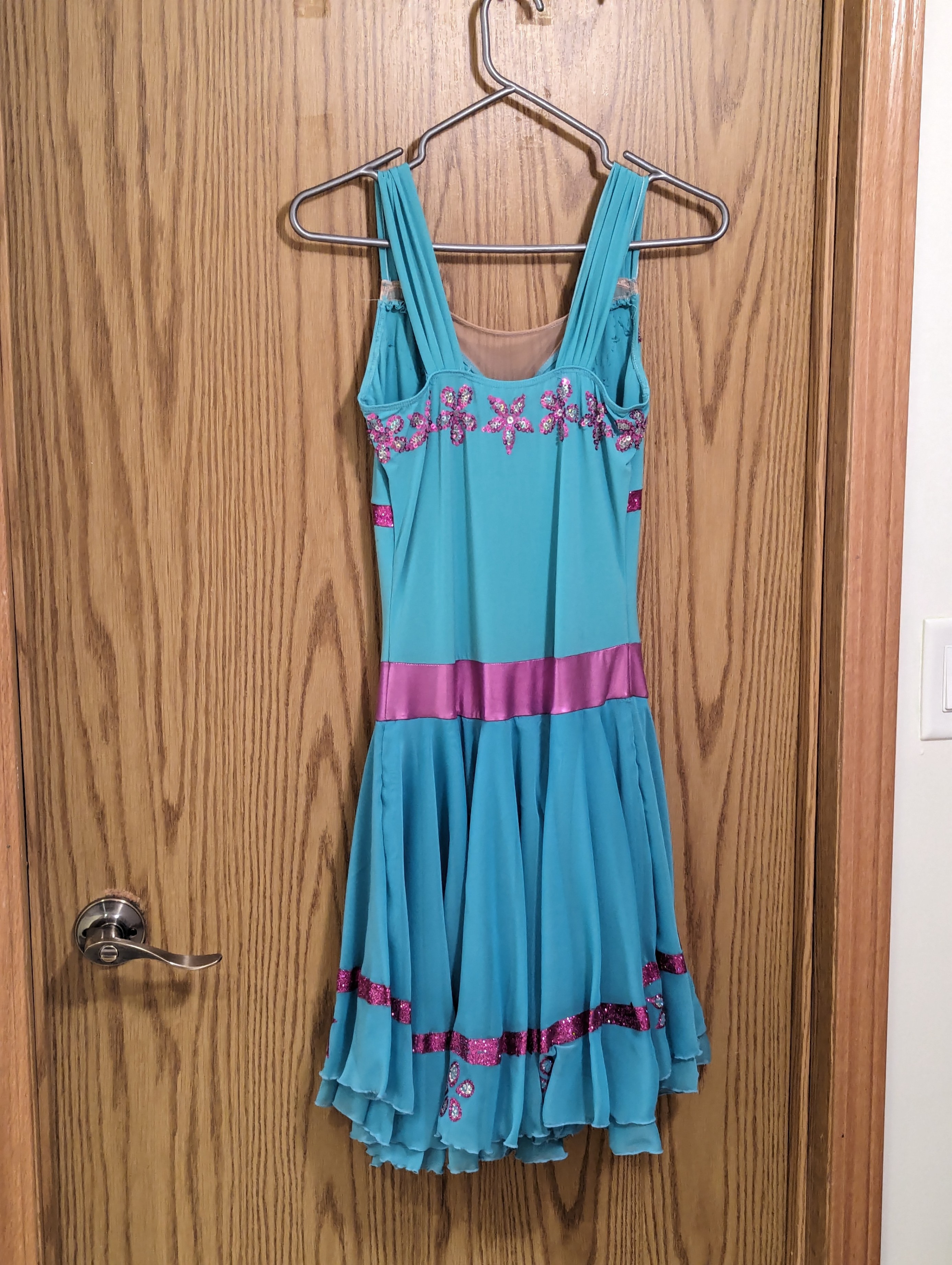 Ladies figure skating costume or dance costume dress size medium - photo 3