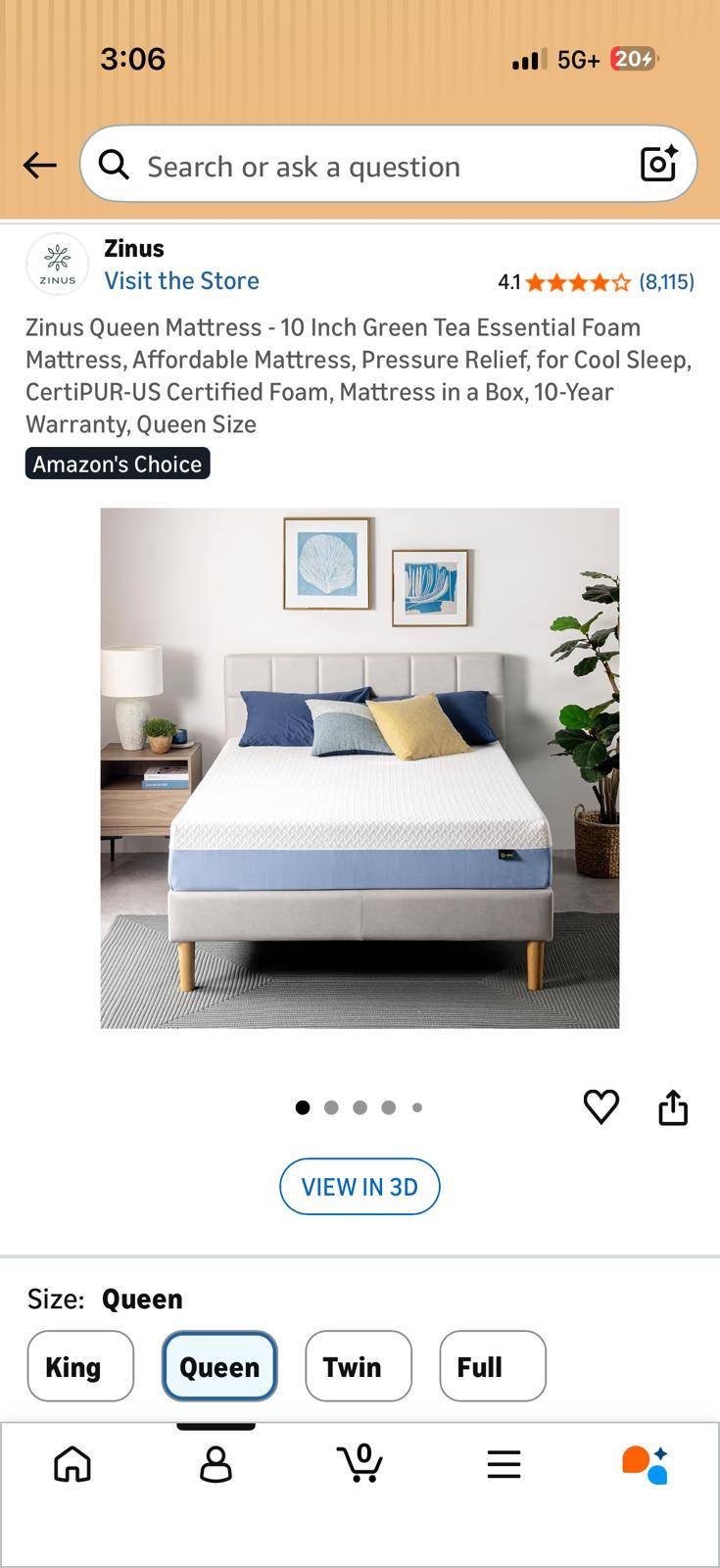 Zinus Queen Mattress - 10 Inch - photo 4