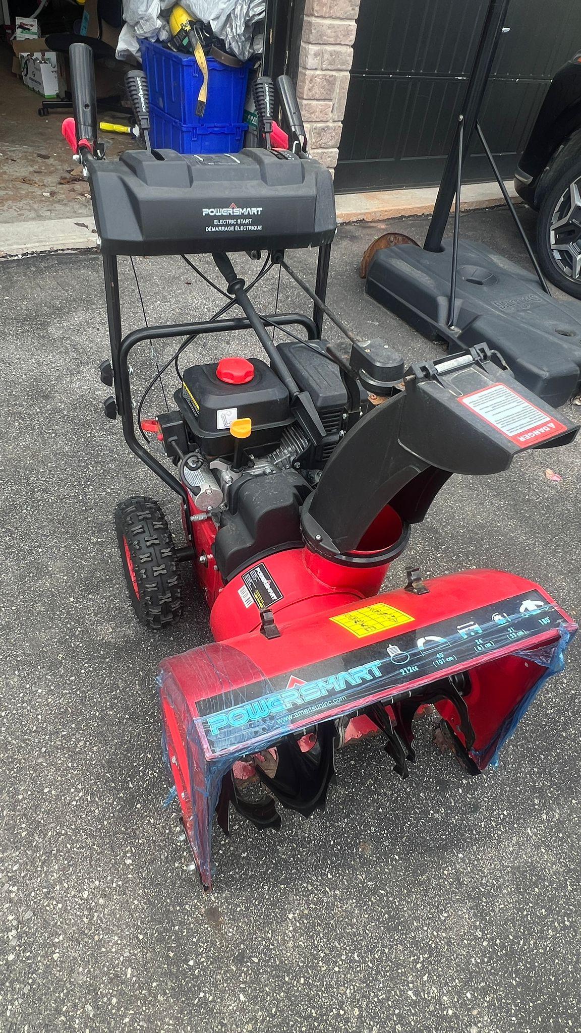 PowerSmart 24-inch 212cc Two-Stage Gas-Powered Snow Blower