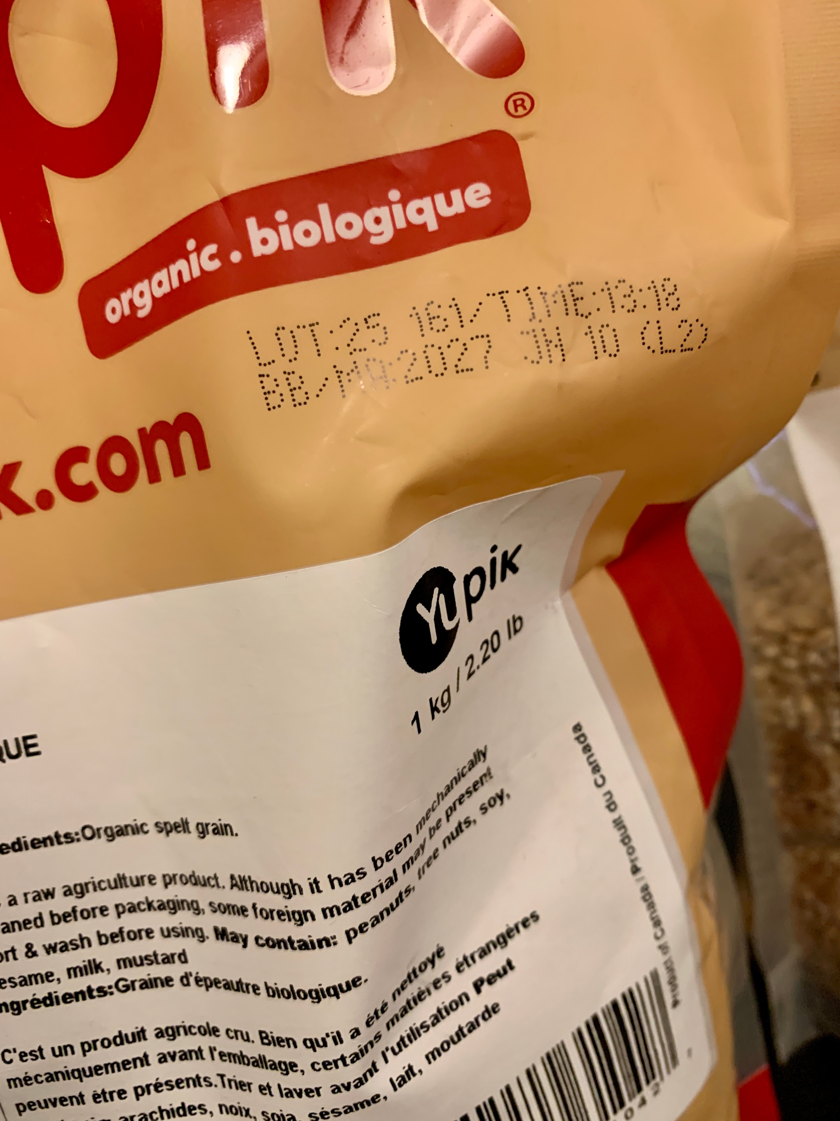 Yupik Organic Wheat, Organic Pearl Barley, Organic Spelt Kernels - photo 3