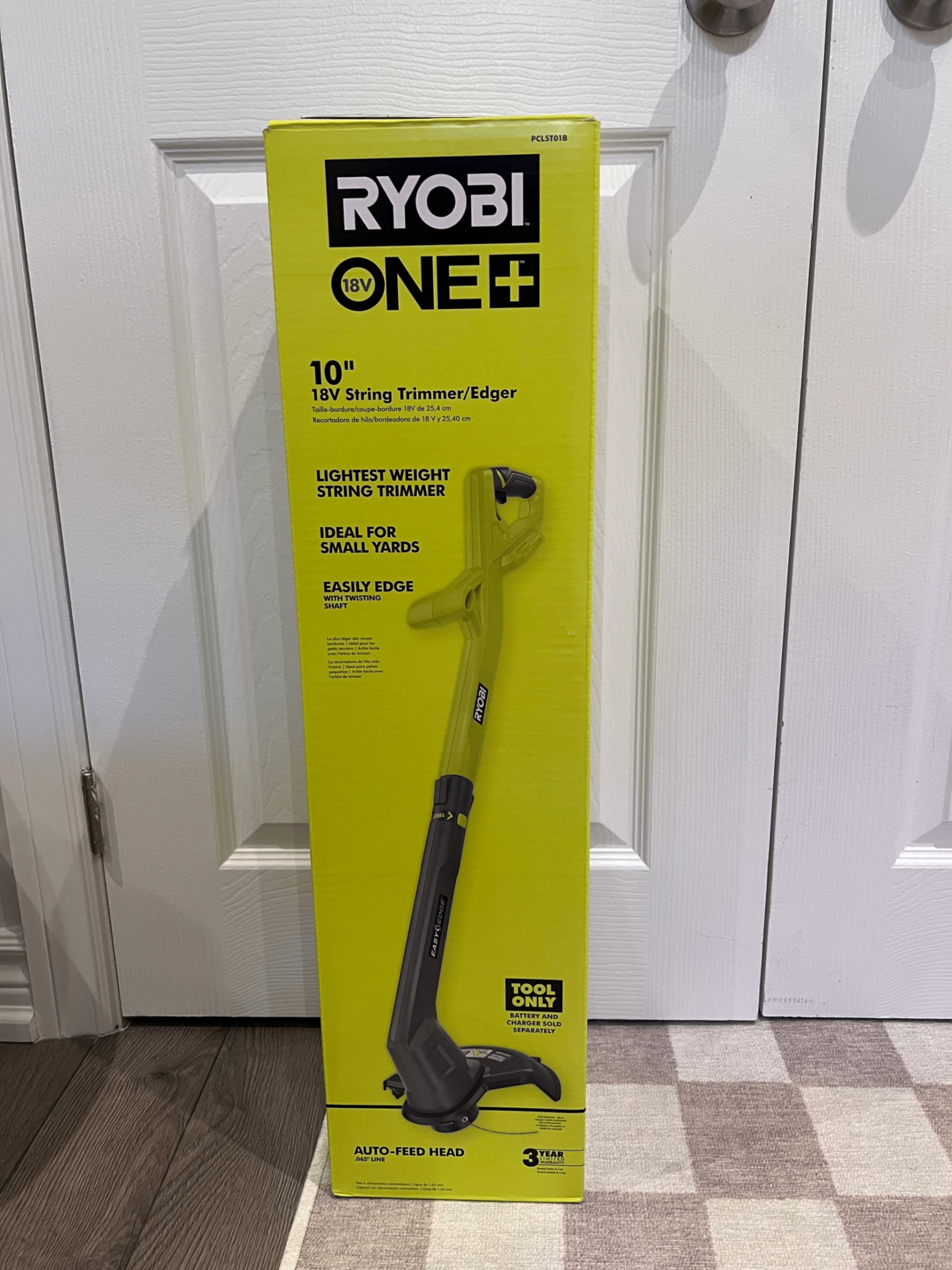 RYOBI ONE+ 18V 10" Cordless String Trimmer & Edger (Tool Only)