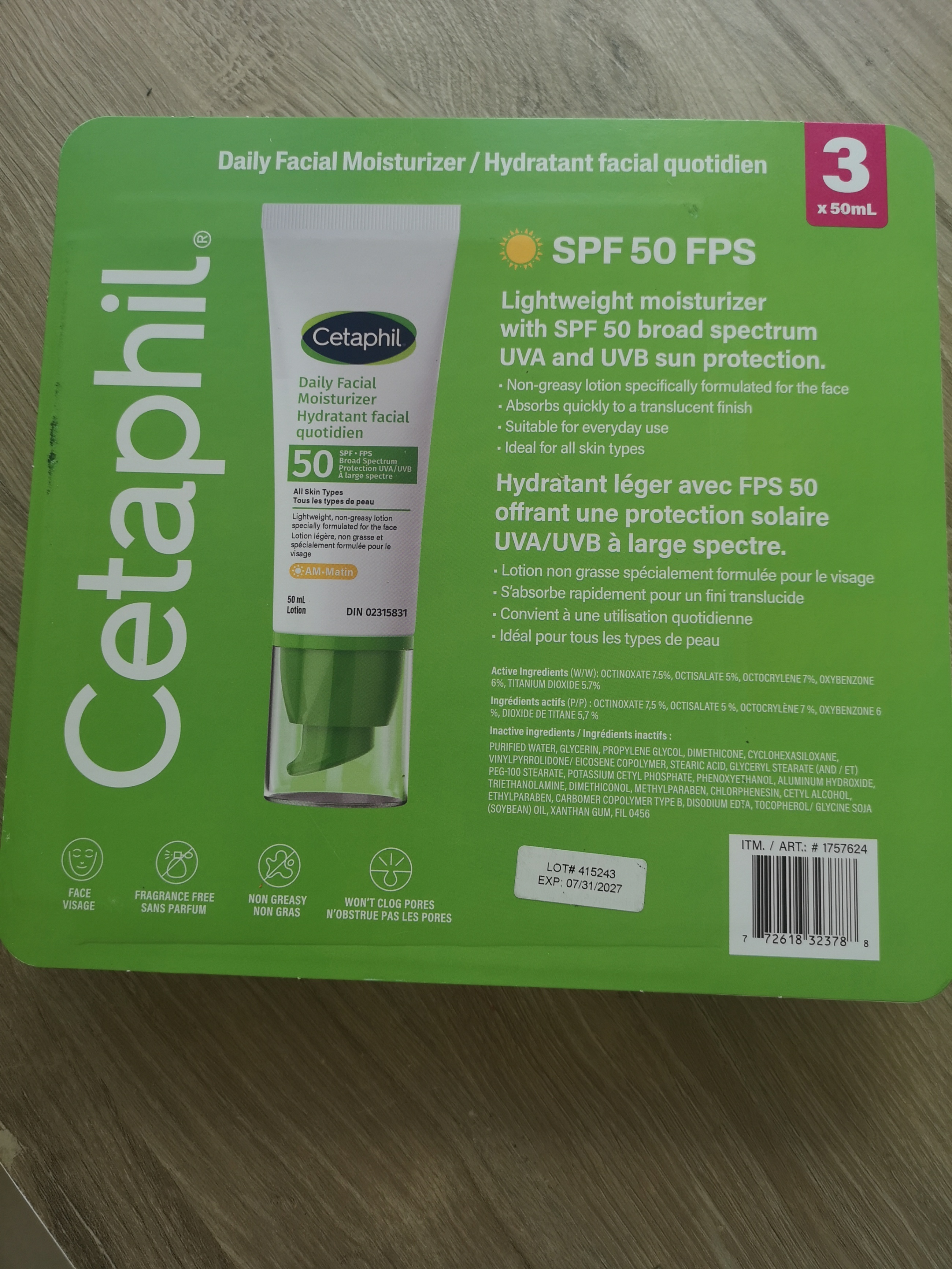 Cetaphil Daily Facial Moisturizer SPF 50 - 50mL
