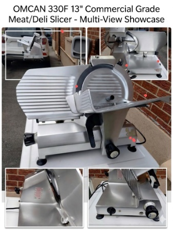 OMCAN 330F 13" Commercial Grade Meat/Deli Slicer
