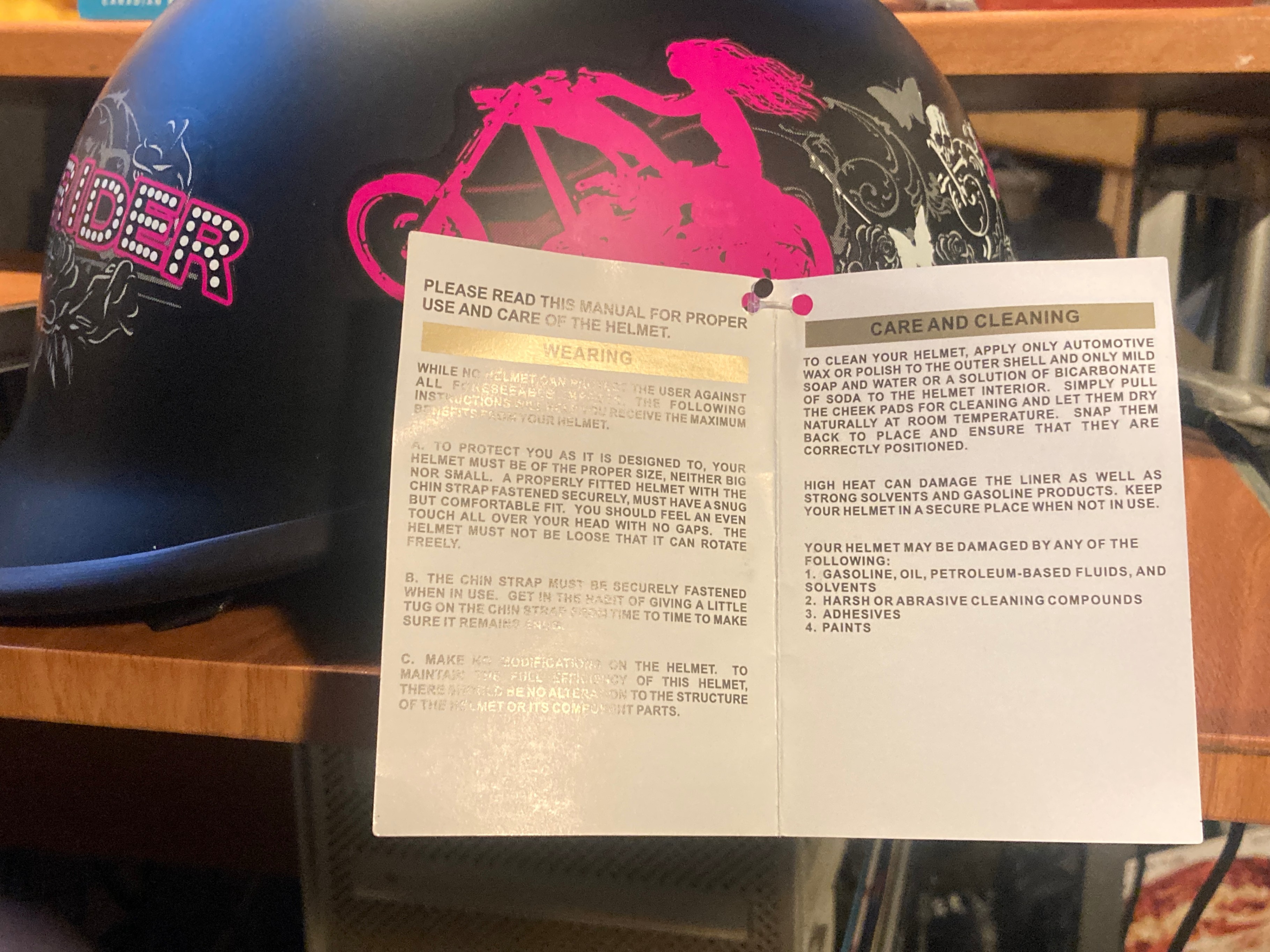 Ladies Polo Style Motorcycle Scooter Helmet – DOT Cert – New - photo 4