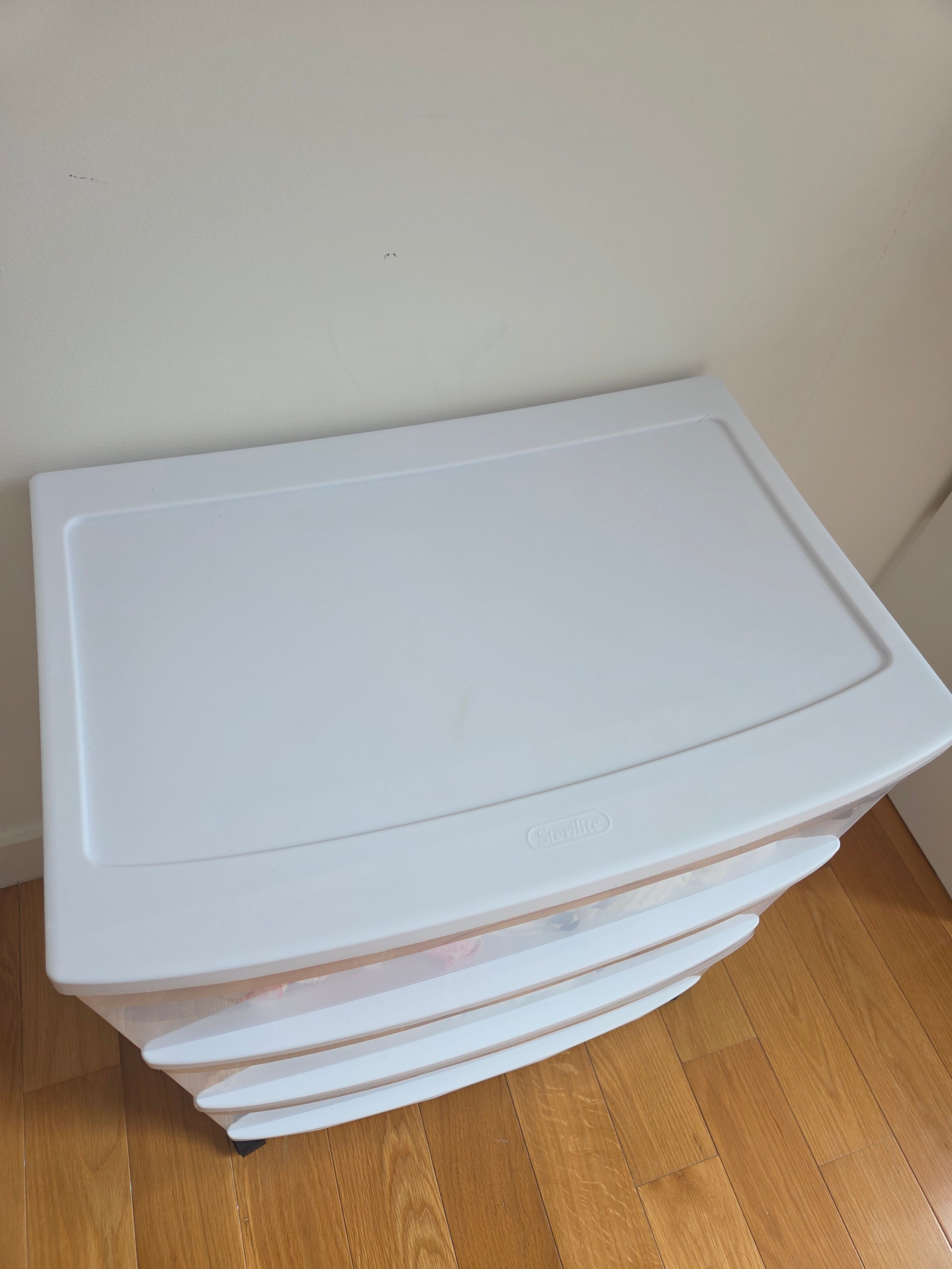 Like-New Sterilite 3-Drawer Storage Unit (White) – Moving Sale - photo 4