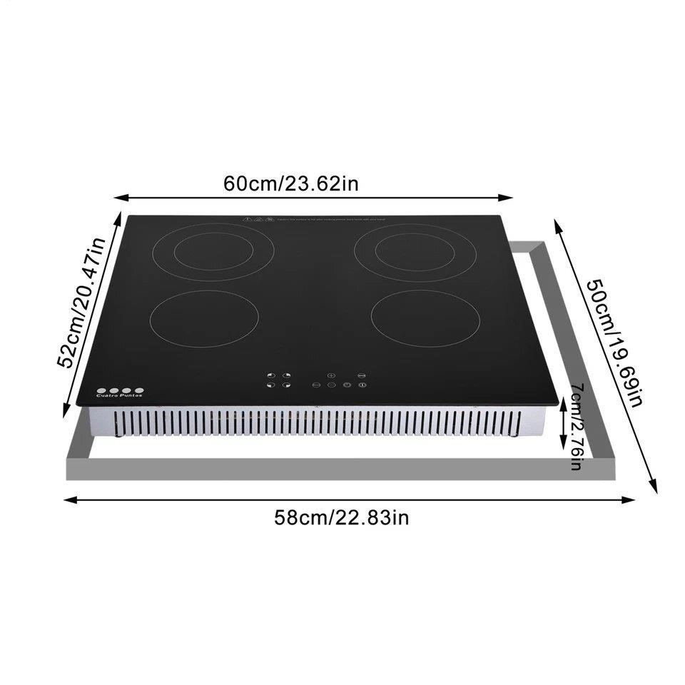 Cuatro Puntos 4-Element Induction Cooktop Model BIH7610 - Black - photo 3