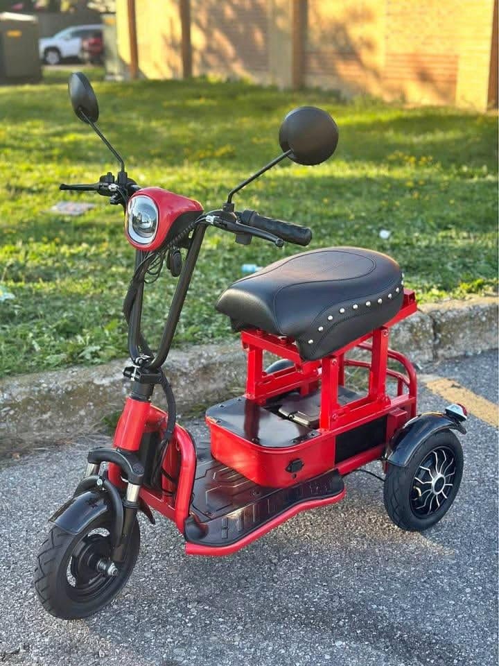 LXW 3 Wheel Foldable Mobility Scooter - Red
