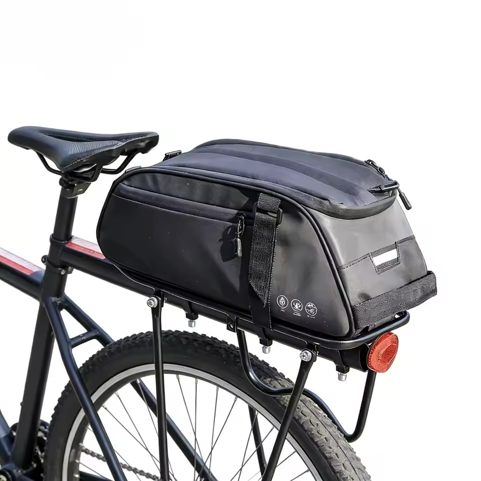 Waterproof 8L Bicycle Rear Rack Bag - Black