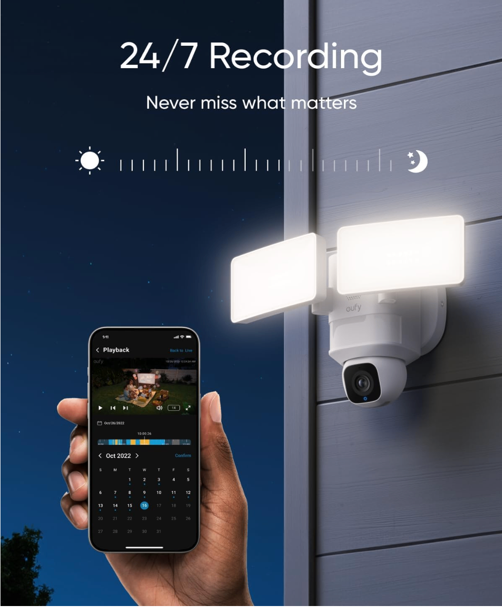 Eufy Outdoor Camera Floodlight, Security, Wired - photo 5