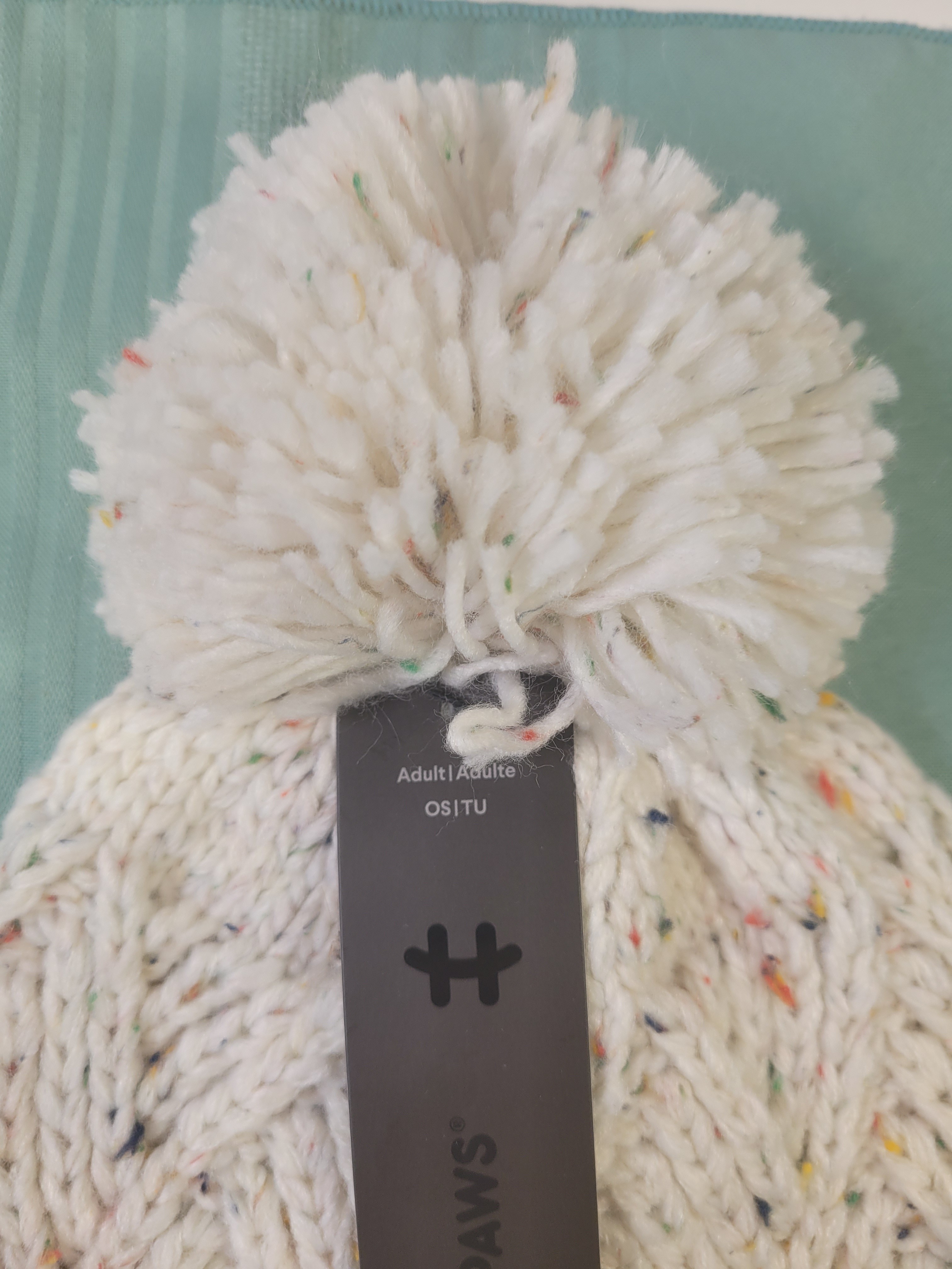 Brand New Hot Paws Winter Hat with Pom-Pom – One Size (Adult) - photo 5