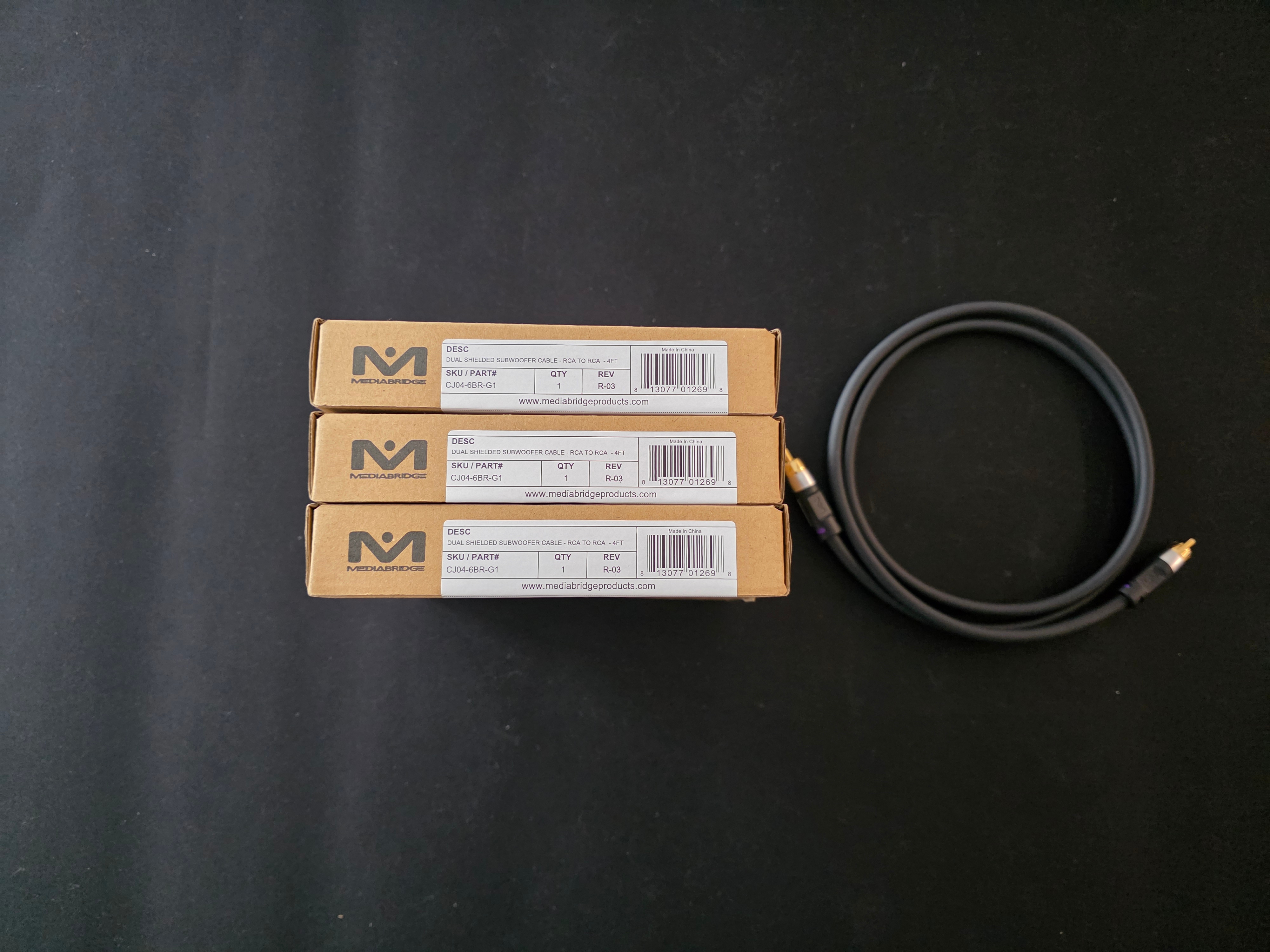 ULTRA Series Subwoofer Cable – Dual Shielded RCA to RCA