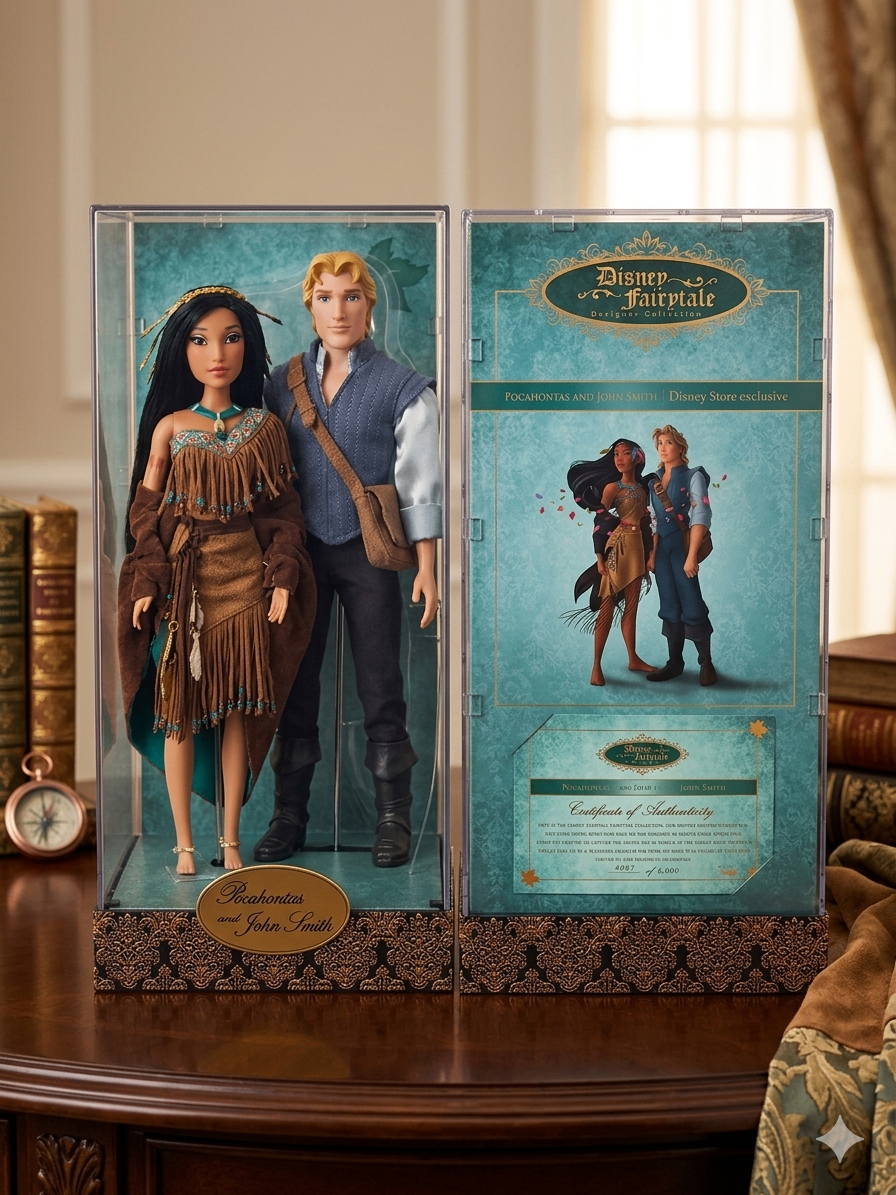 Disney Fairytale Designer Collection Pocahontas and John Smith