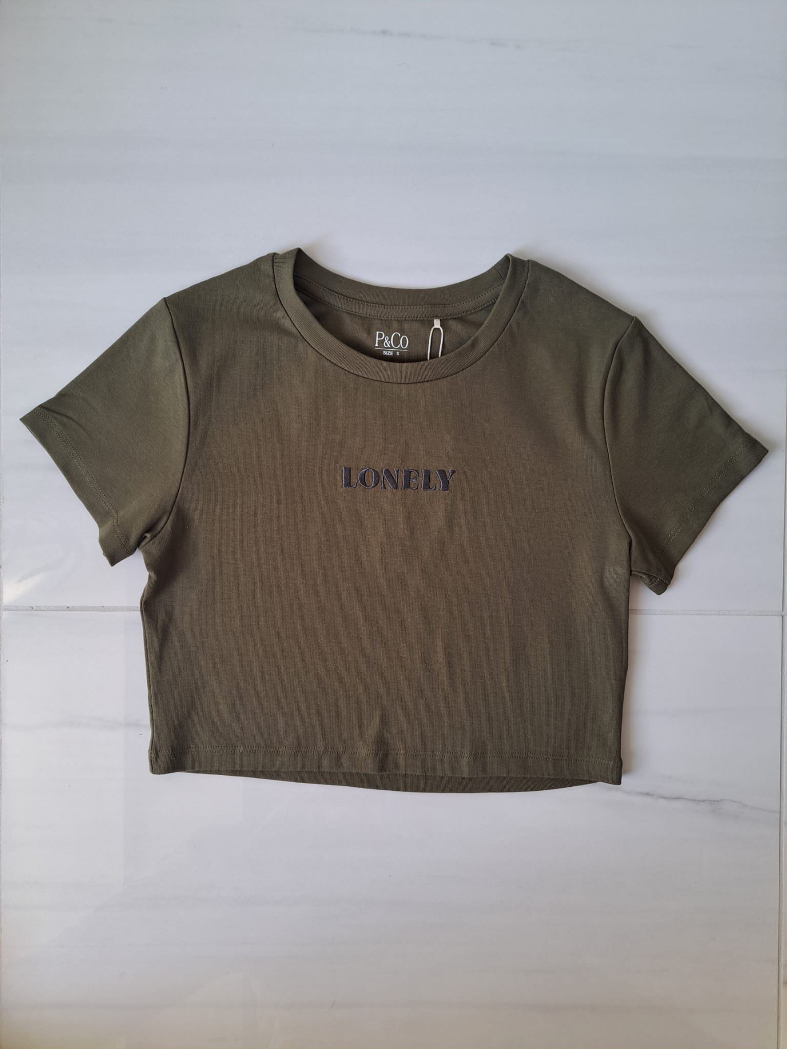 🍸Olive Green Round Collar Cropped Top - photo 4