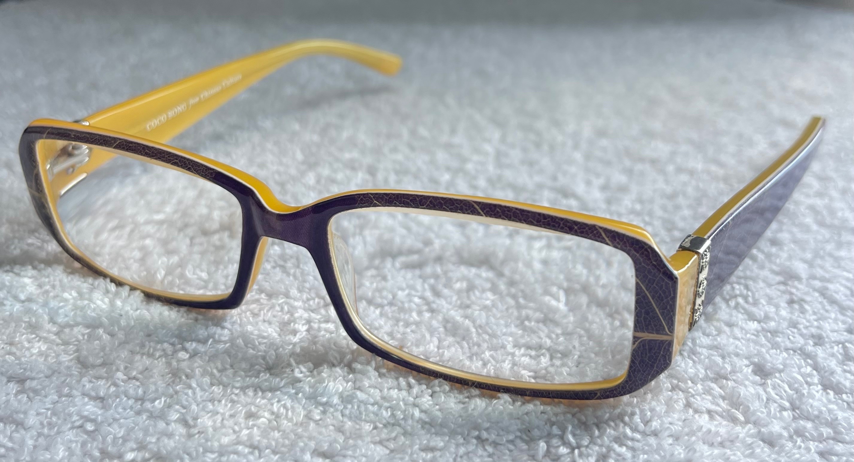 Vintage Coco Song Purple & Yellow Frames
