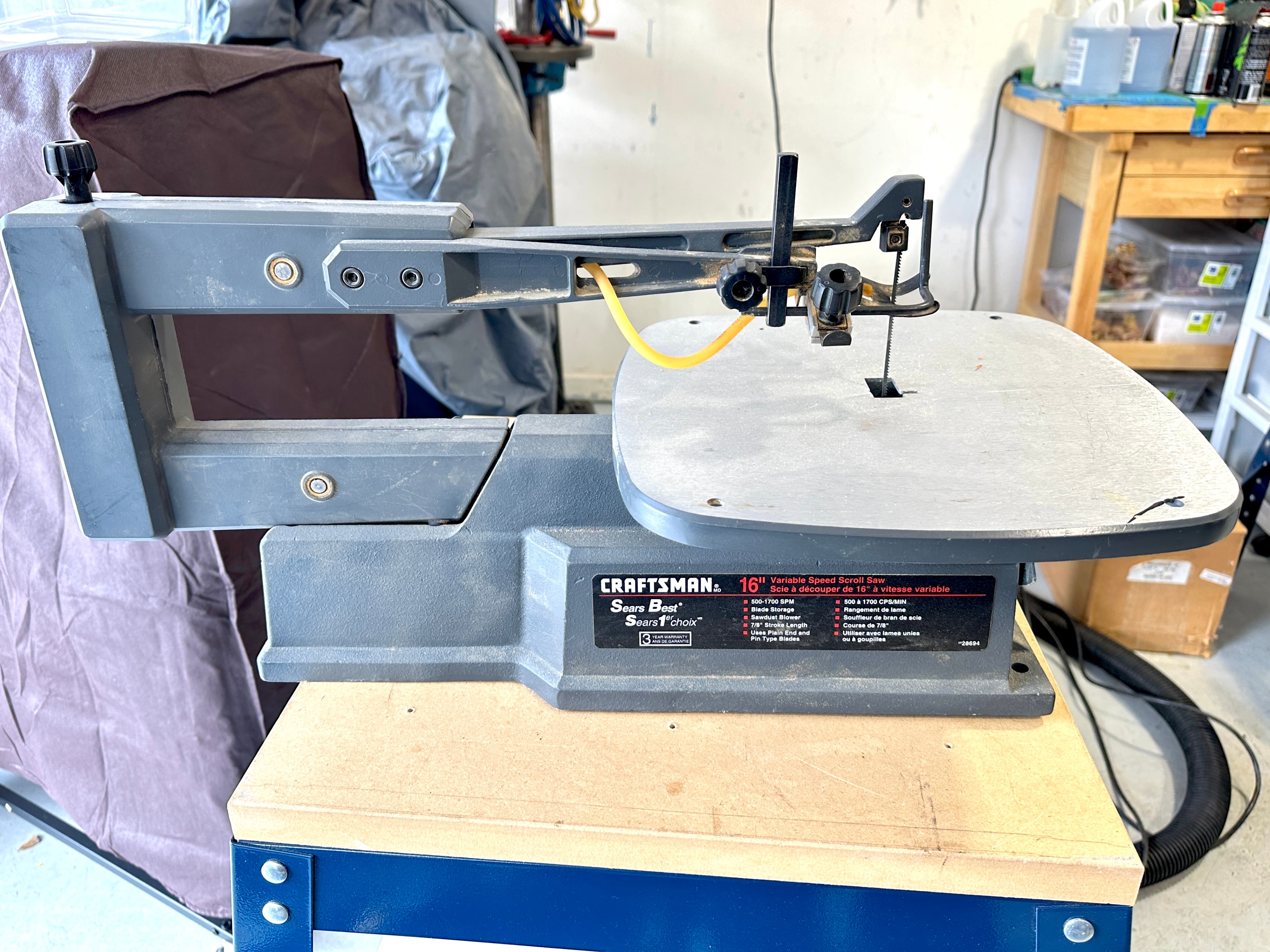 Craftsman 16" Variable Speed Scroll Saw - photo 4