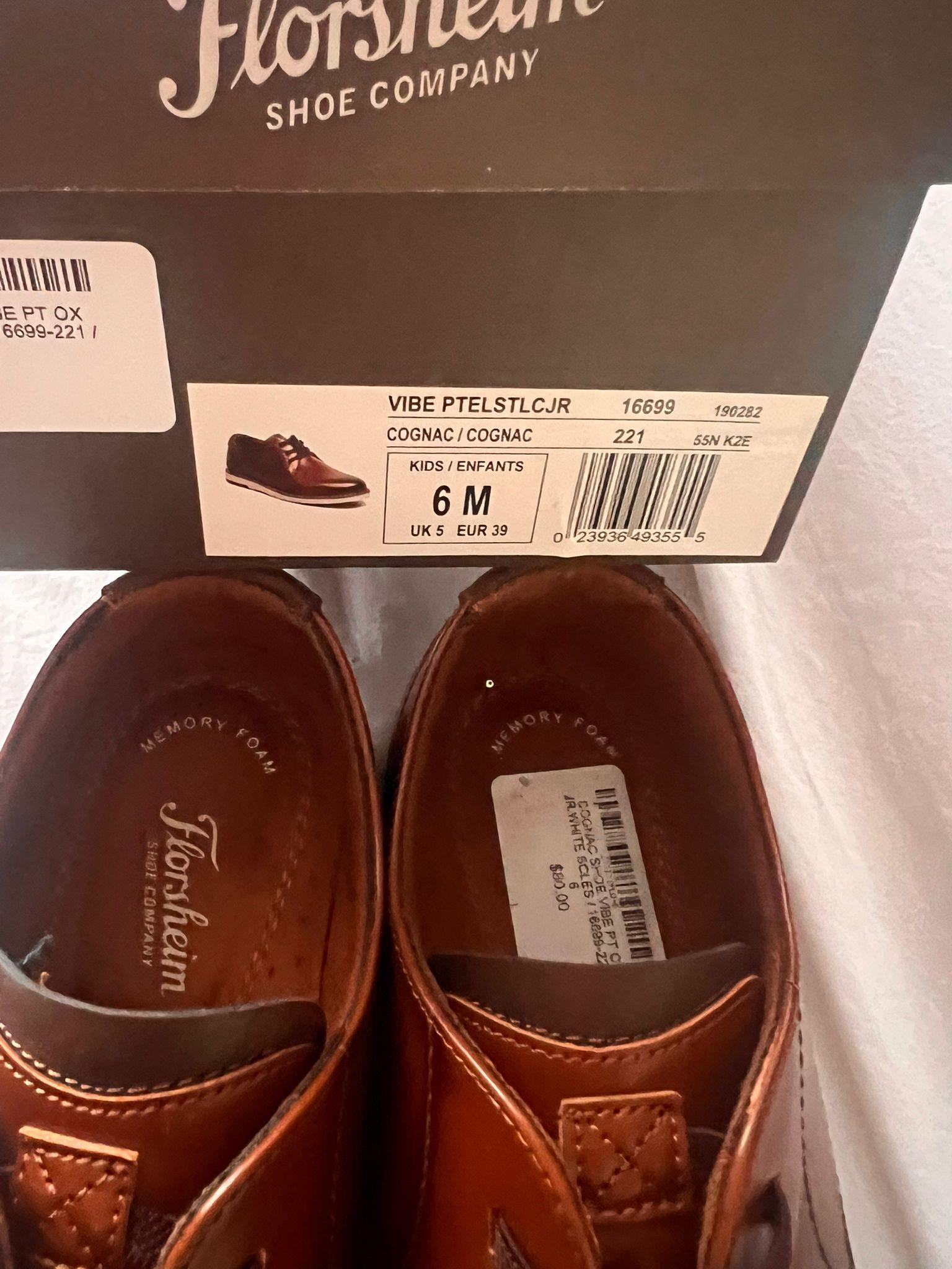 Florsheim Vibe PTELSTLCJR Cognac Colour Kids 6M Euro 39 - photo 2