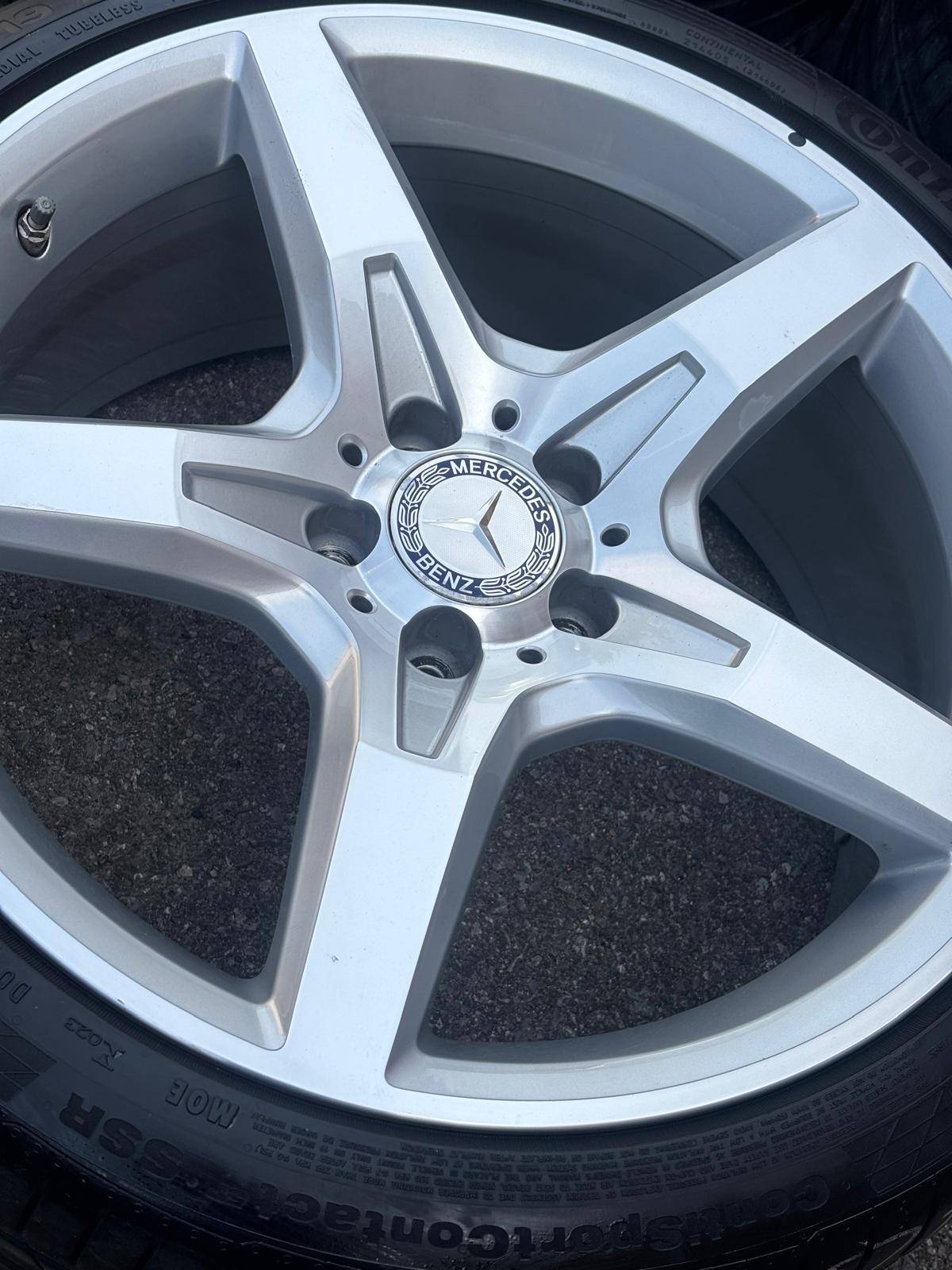 OEM 19"Mercedes  AMG(5x112)+Continental-SL/CLS /E Class/C Class - photo 4