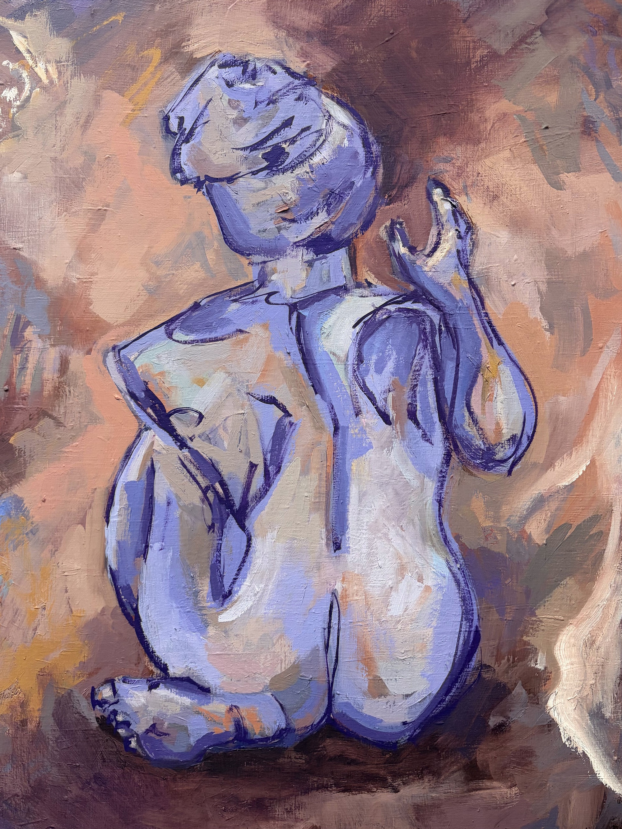 Original Oil Painting of Woman Figure #1