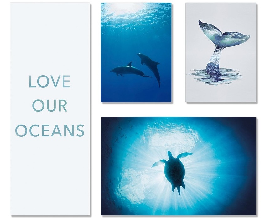 IKEA Love Our Oceans canvas wall art set - photo 2