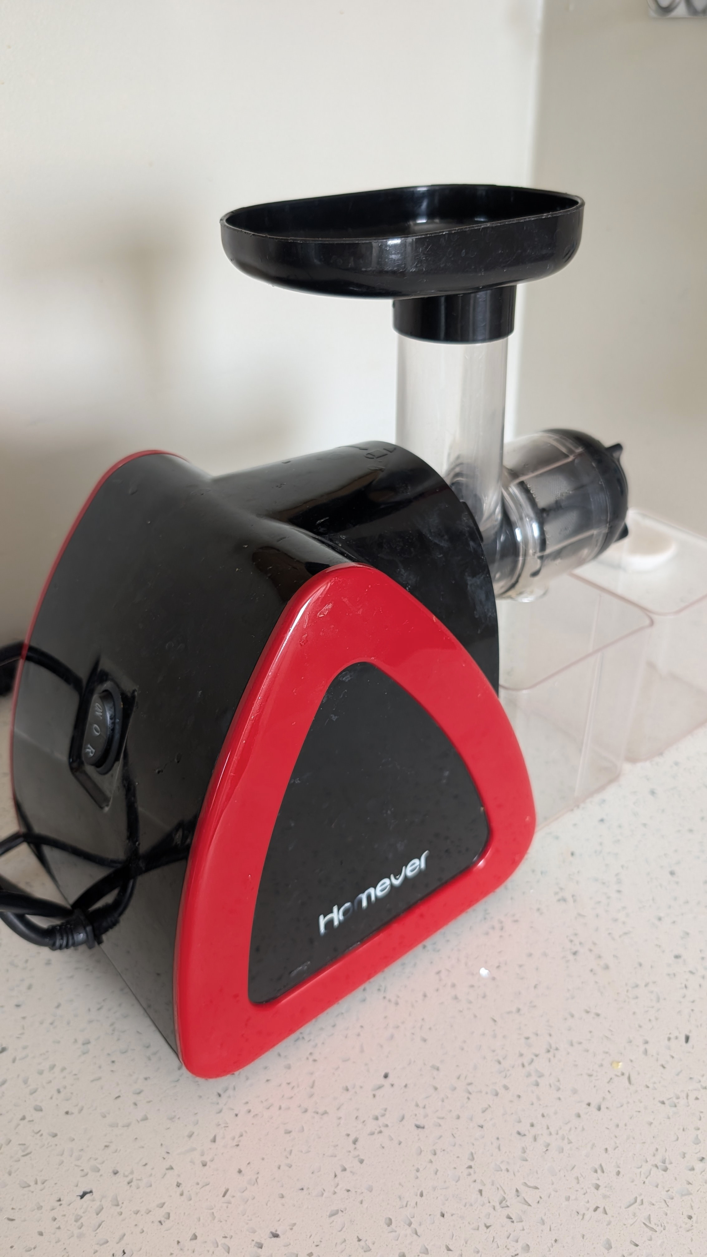 HOMEVER Slow Masticating Cold Press Juicer – Red - photo 2
