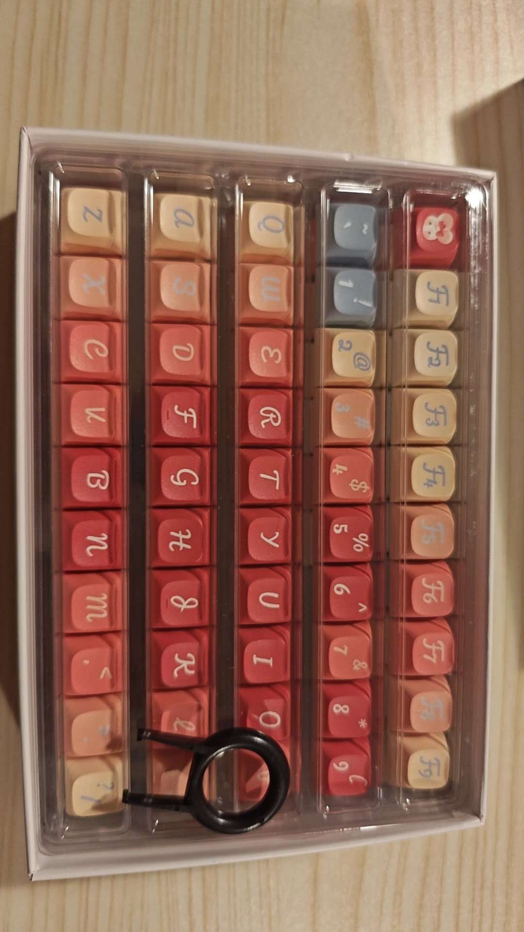 New Complete Keyboard Keycap Set - Red Gradient