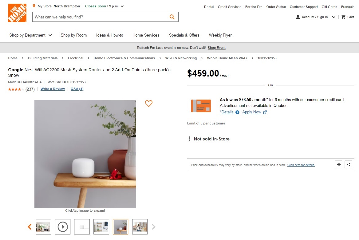 Google Nest Wifi Router and 2 Points AC2200 Mesh System - Snow - photo 3