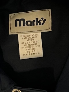 Navy Blue Coveralls, Marks Work Warehouse, Unisex, Size 40 Reg - photo 2
