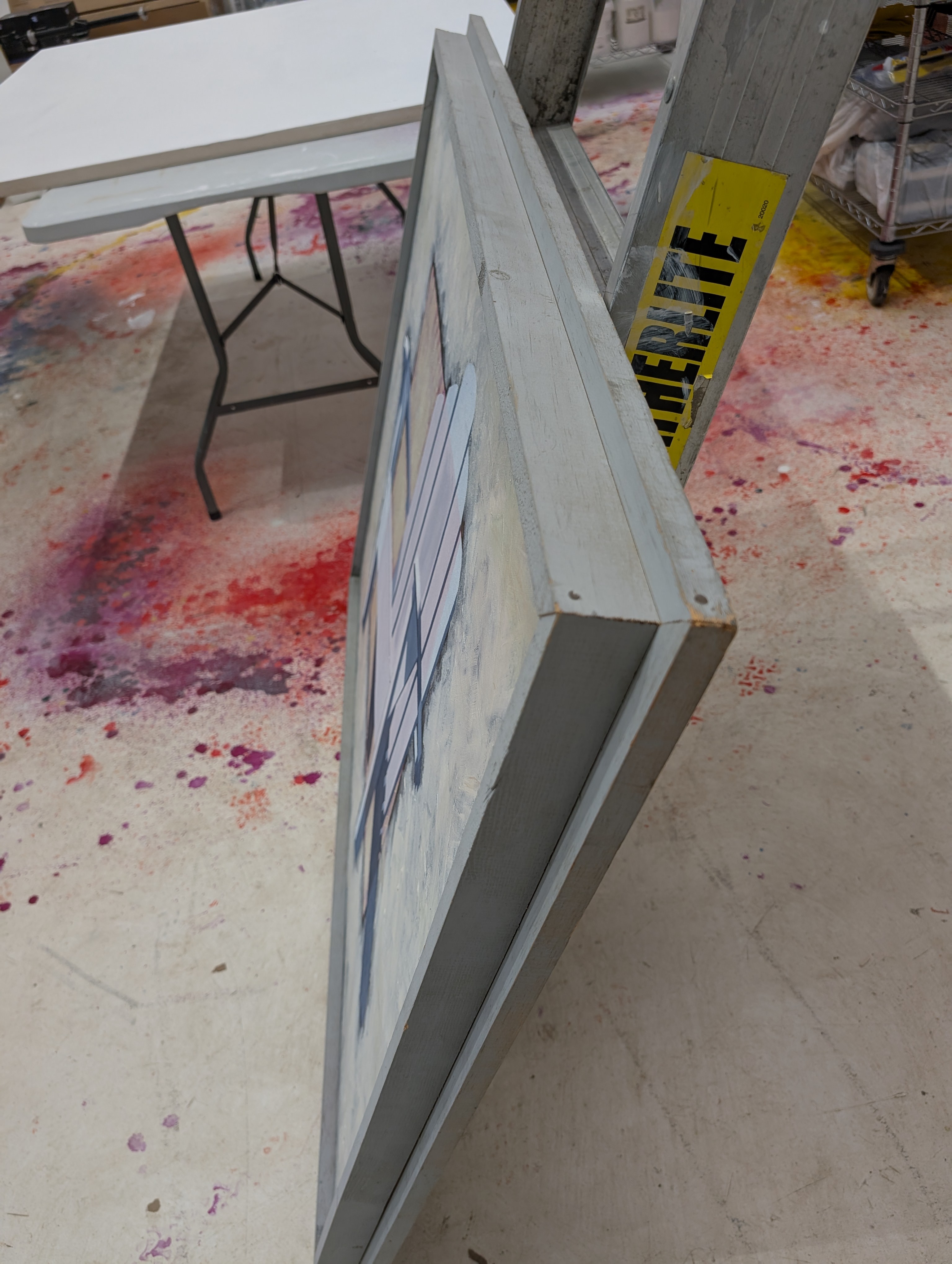 “Chair in Square” (1989) | Large Original acrylic painting - photo 3