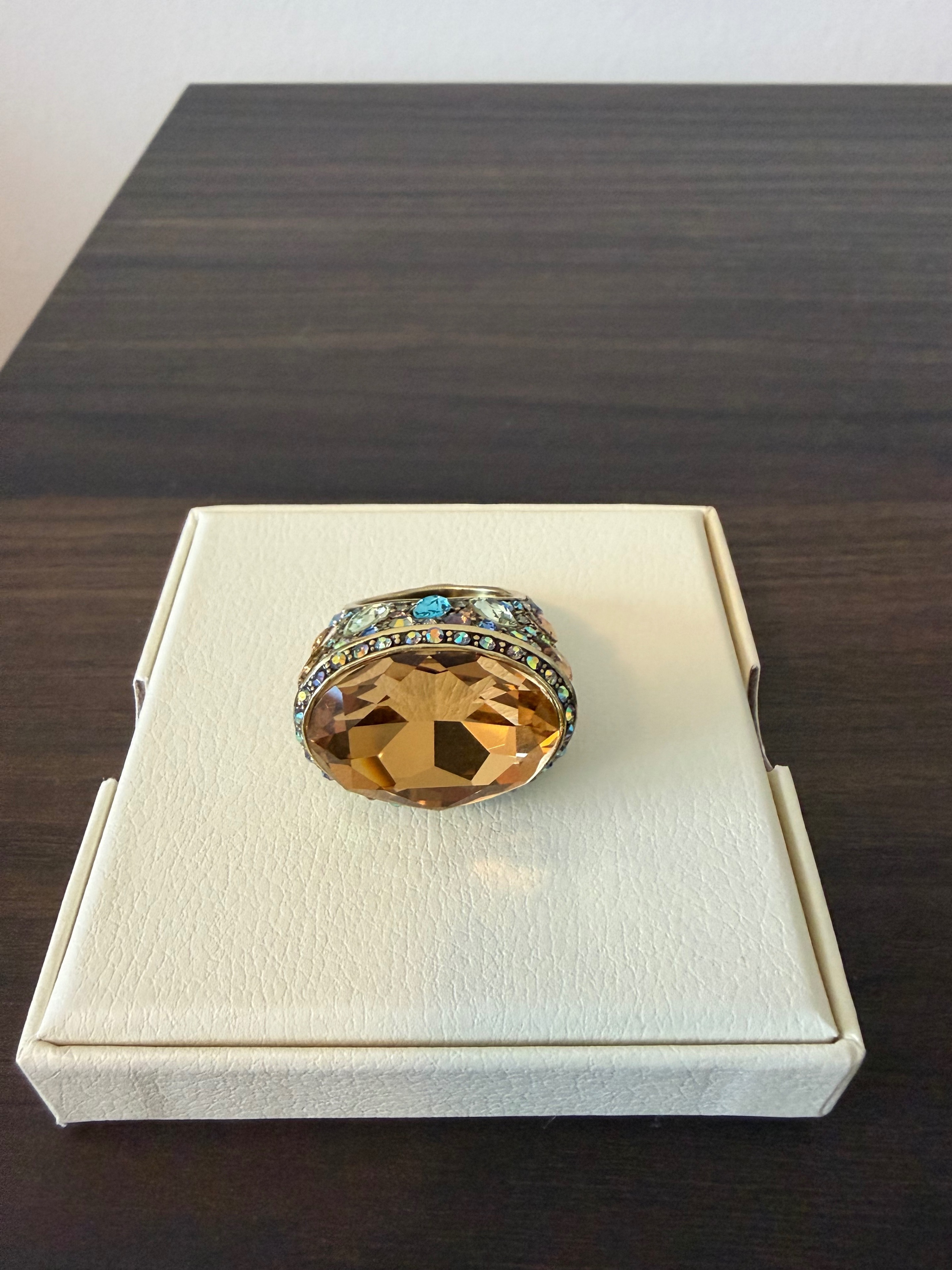 Heidi Daus Multicolor Cocktail Ring Size 9