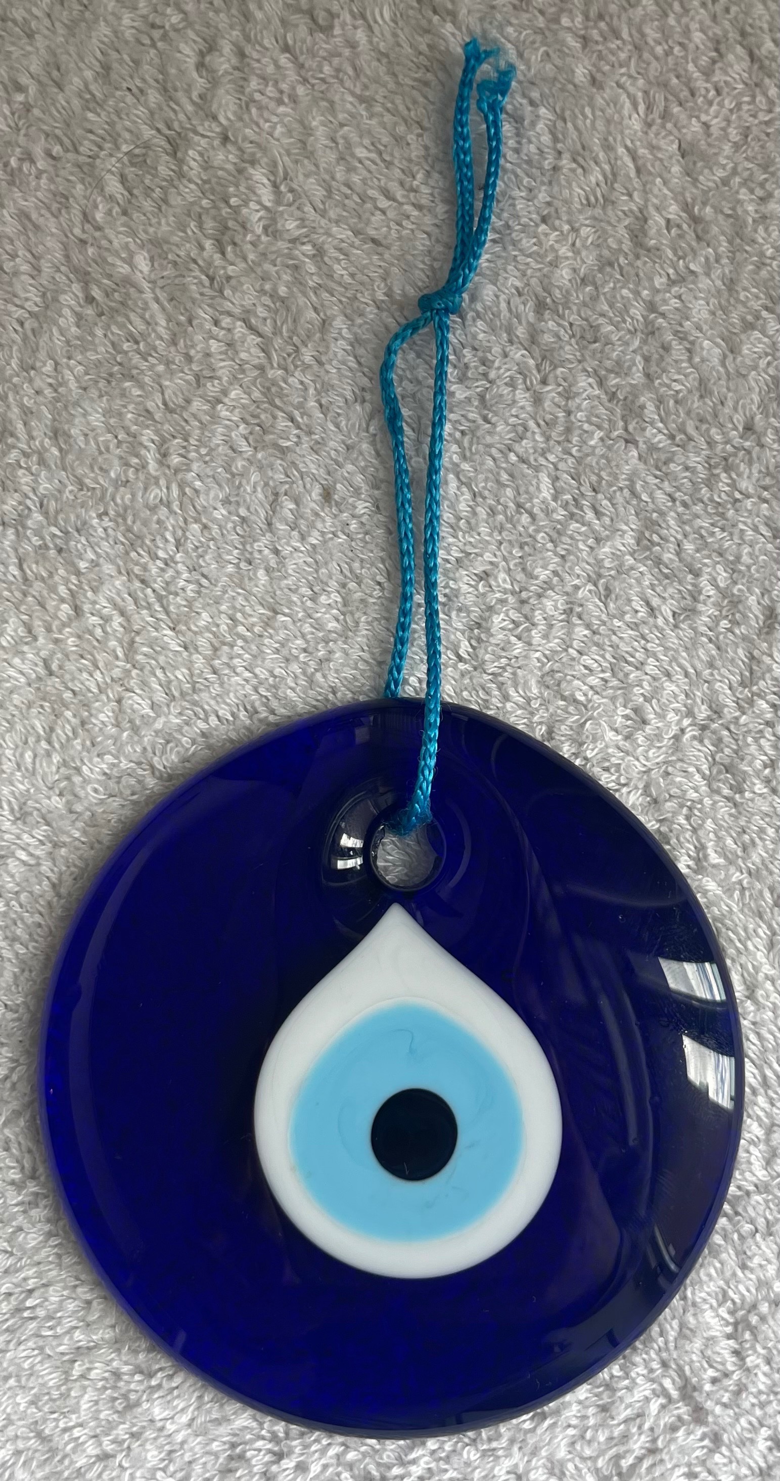 4" Traditional Turkish Evil Eye Glass Wall Hanging