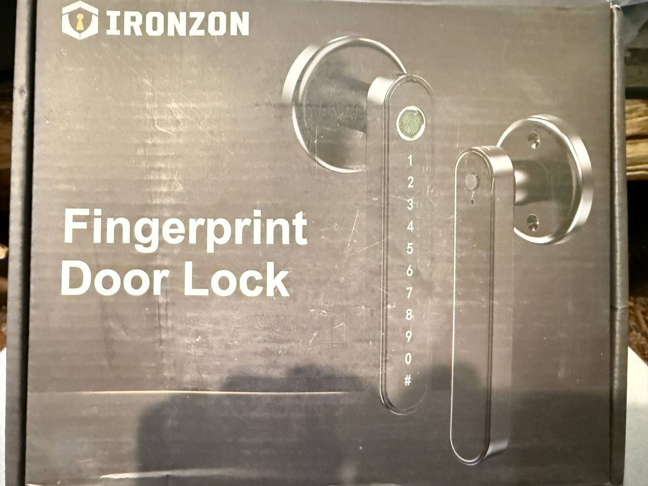 New Ironzon Fingerprint Deadbolt Lock - Sleek Modern Design with