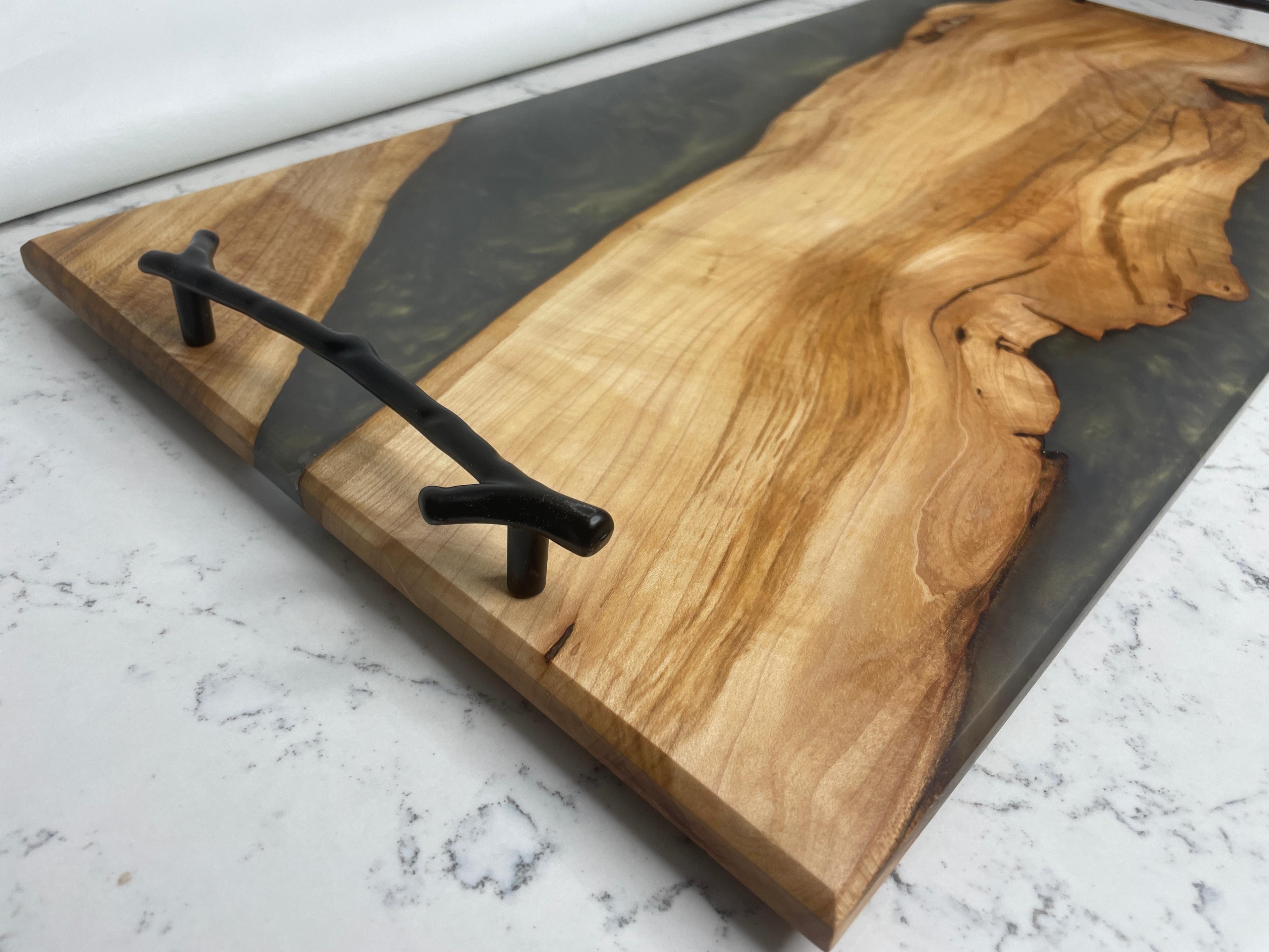 12x24 Hard Maple Live Edge Charcuterie Board w/ Epoxy - photo 5