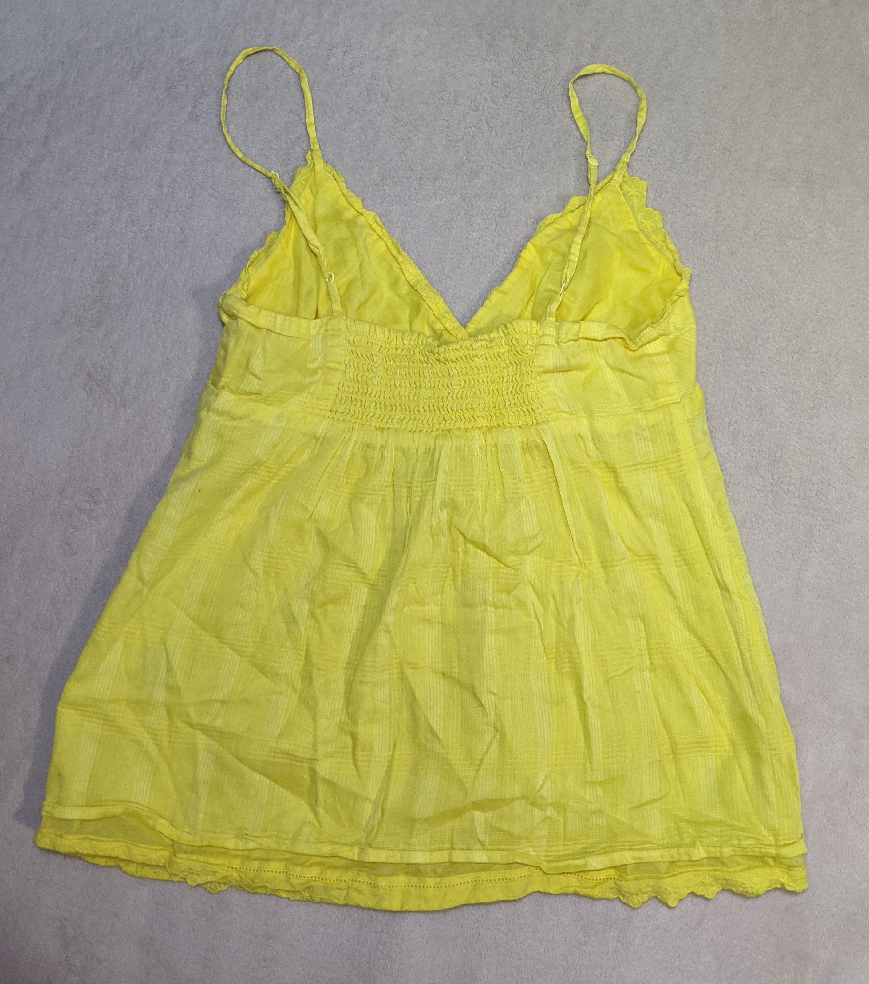 Yellow summer babydoll camisole - photo 2