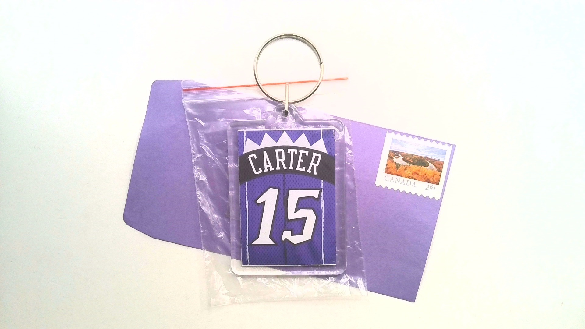 VINCE CARTER ( JERSEY KEY CHAIN ) FREE SHIPPING