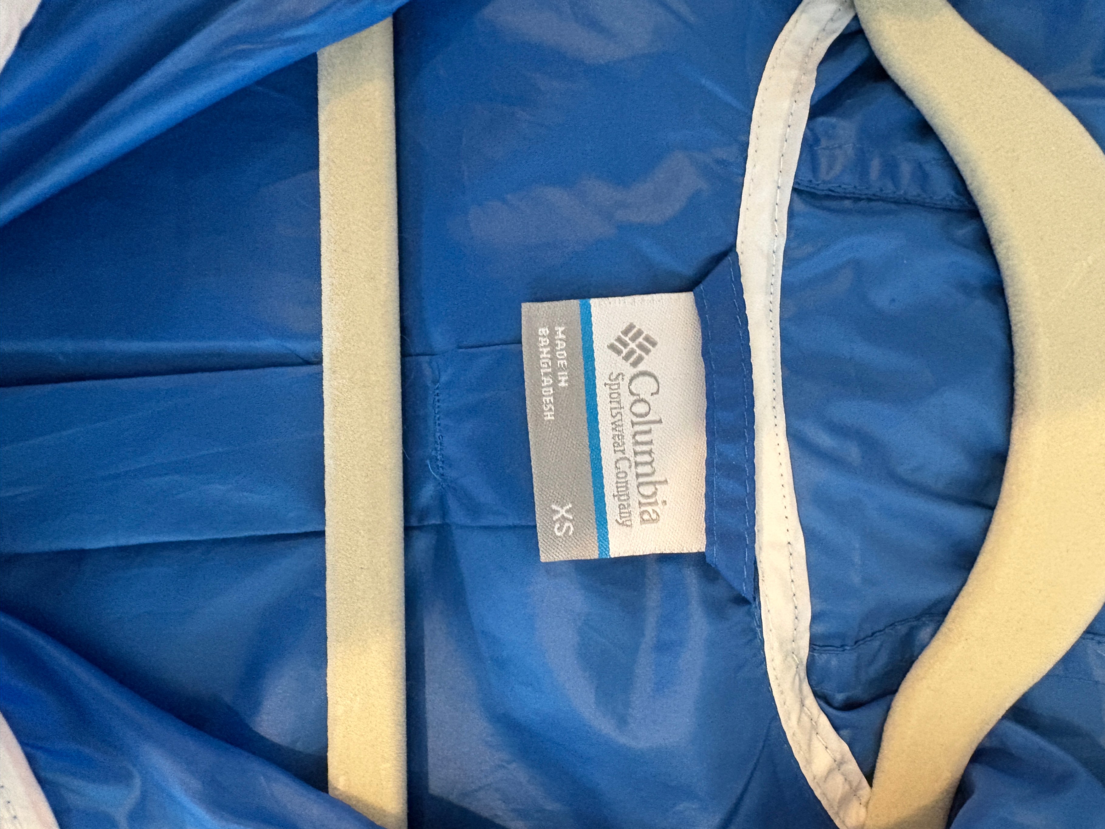 Columbia Blue/White Hooded Jacket - XS - photo 3