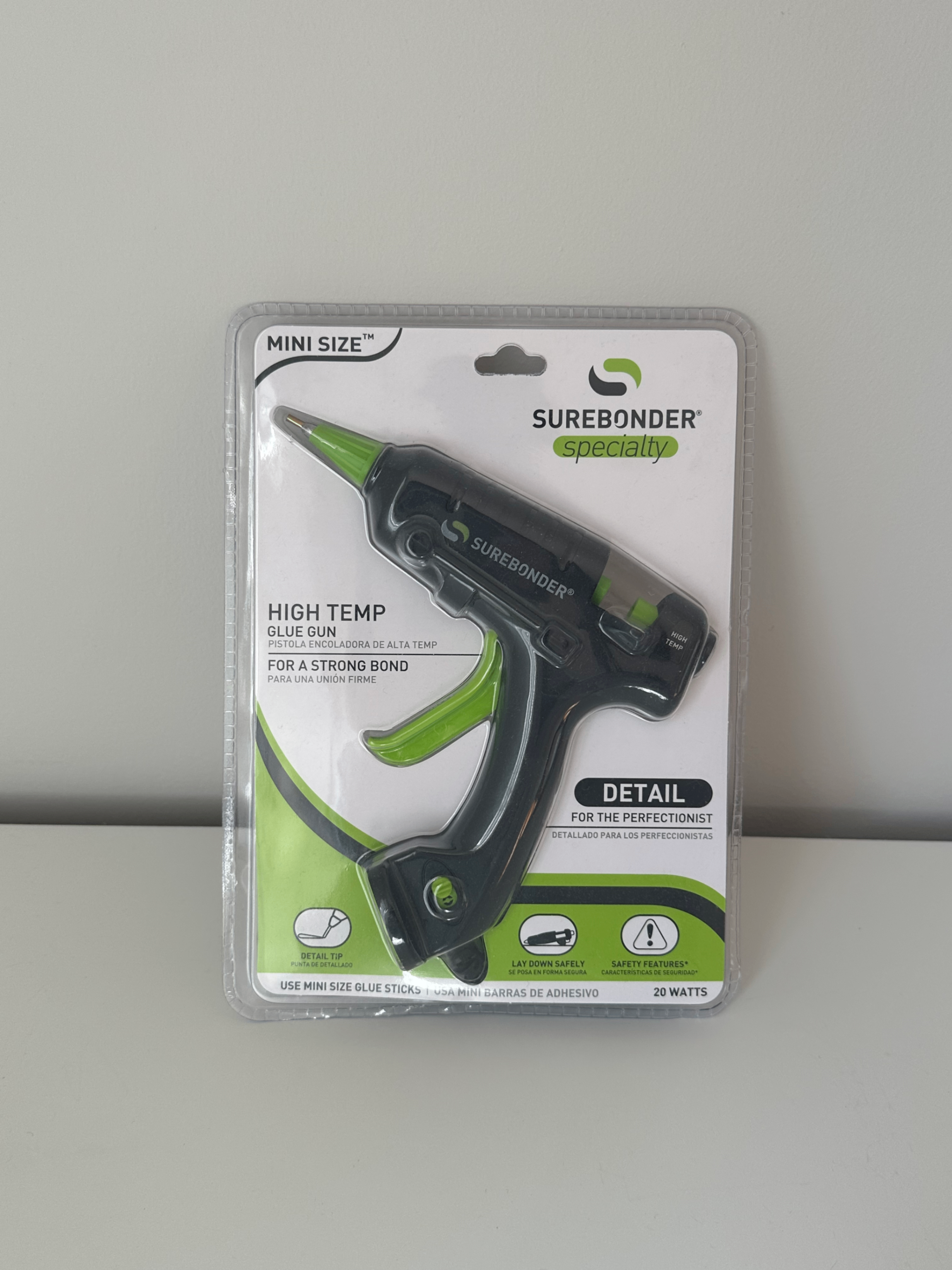 Surebonder High Temp Hot Glue Gun Mini Size 20 Watts